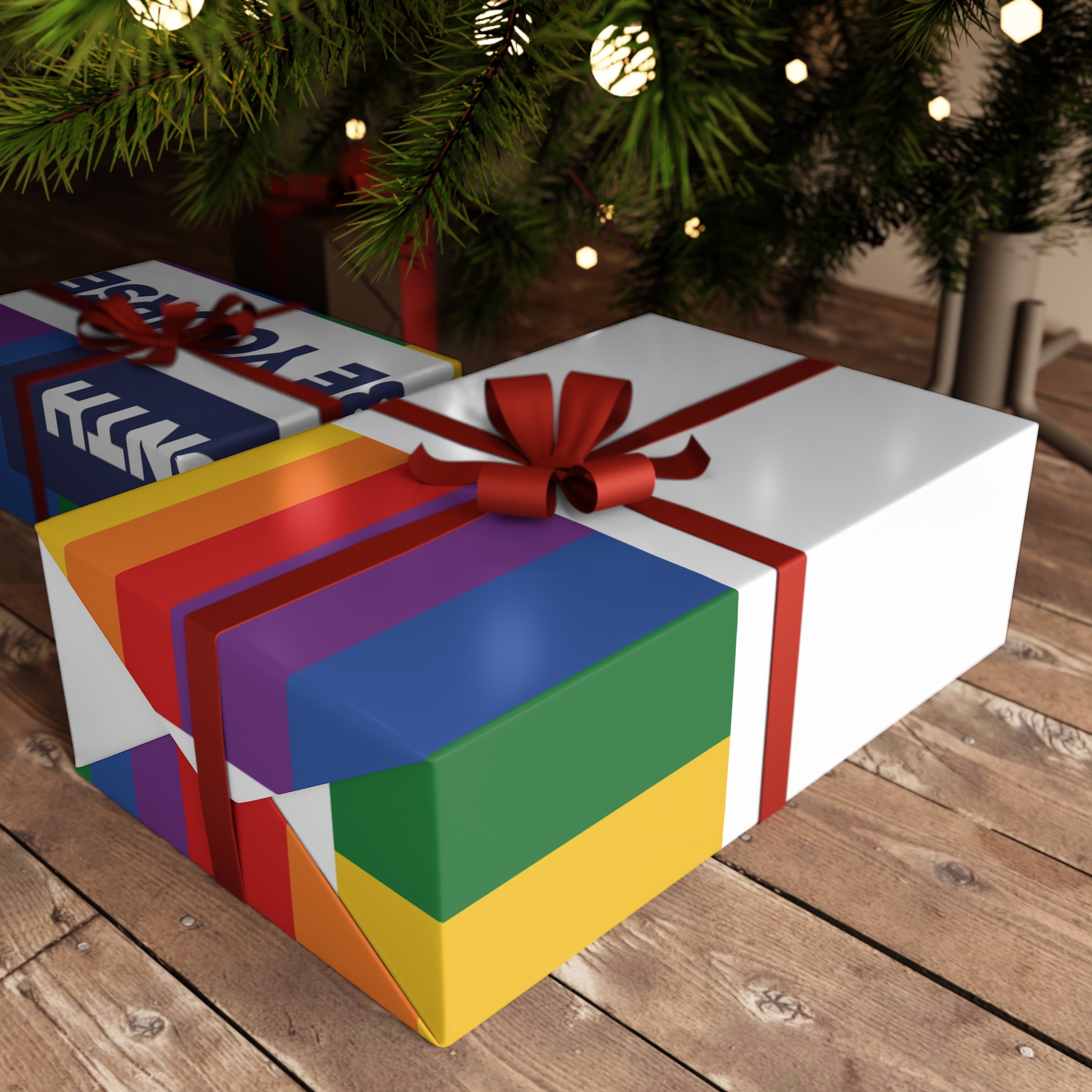 Lgbt Pride Month June Lesbian Gay Bisexual Transgender Lgbtq Flag Rainbow Vector2 Gift Wrapping Paper Sheets 1pc - Image 6
