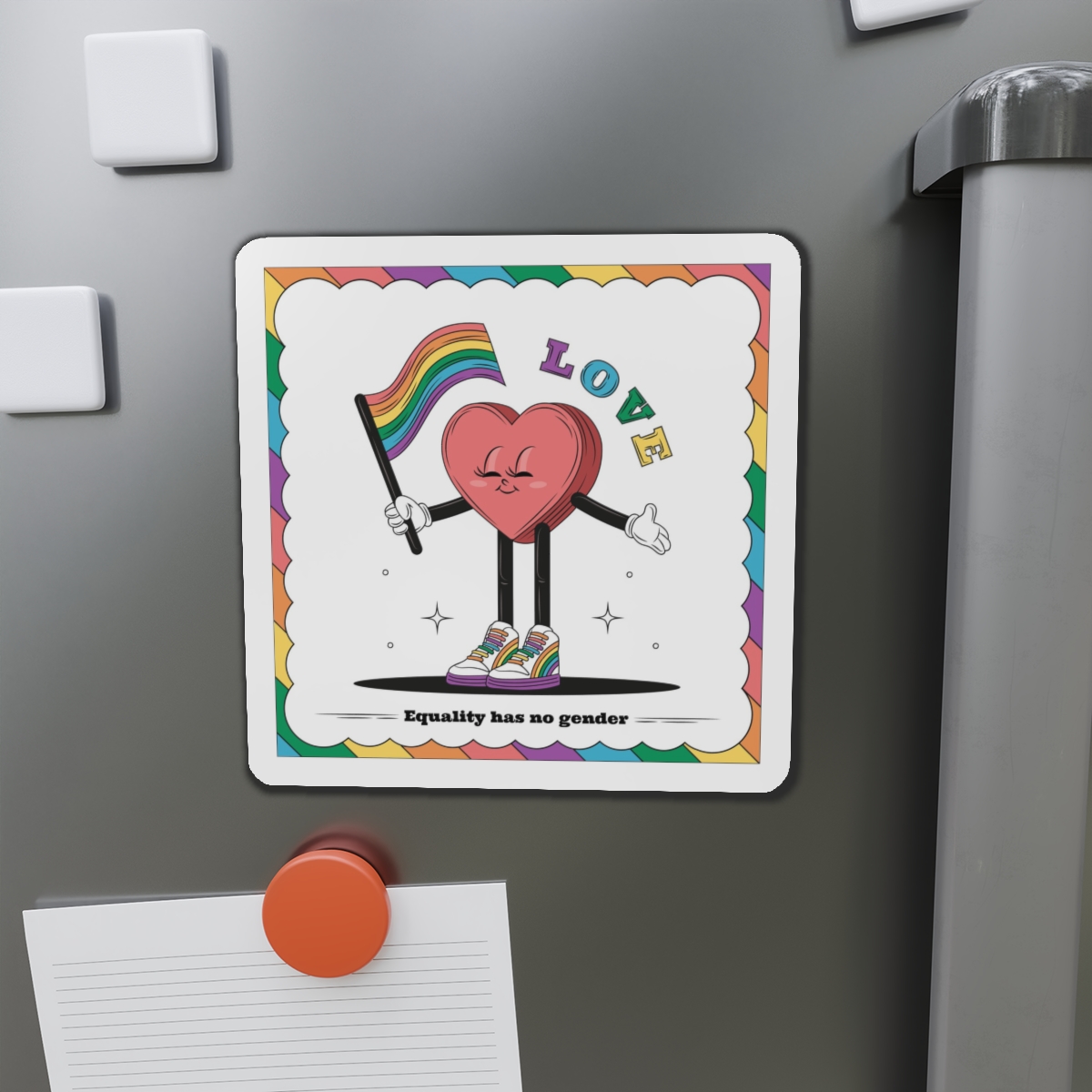 Hand Drawn Illustration Pride Month Celebration Die Cut Magnets - Image 14