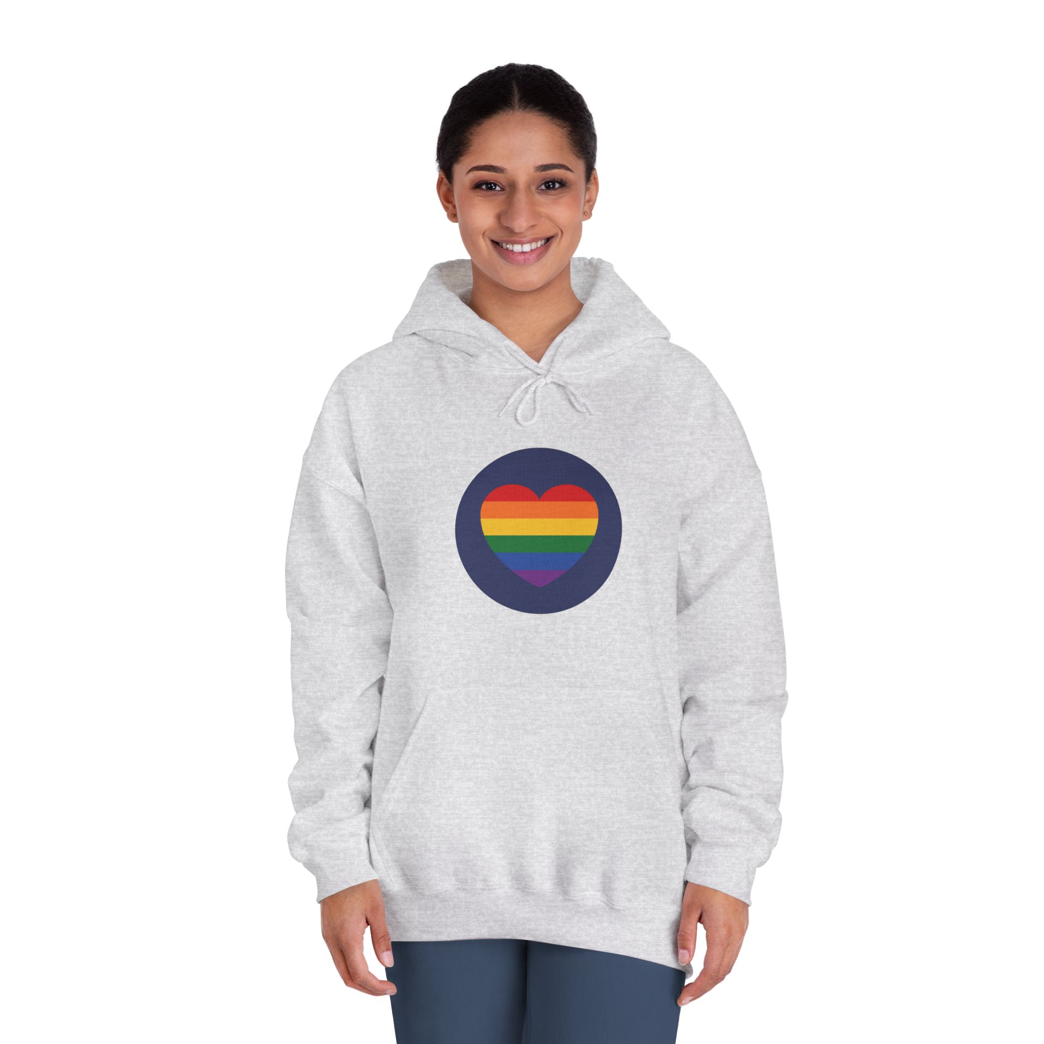 Lgbt Pride Month June Lesbian Gay Bisexual Transgender Lgbtq Flag Rainbow Vector(5) Unisex Dryblend Hooded Sweatshirt - Image 8