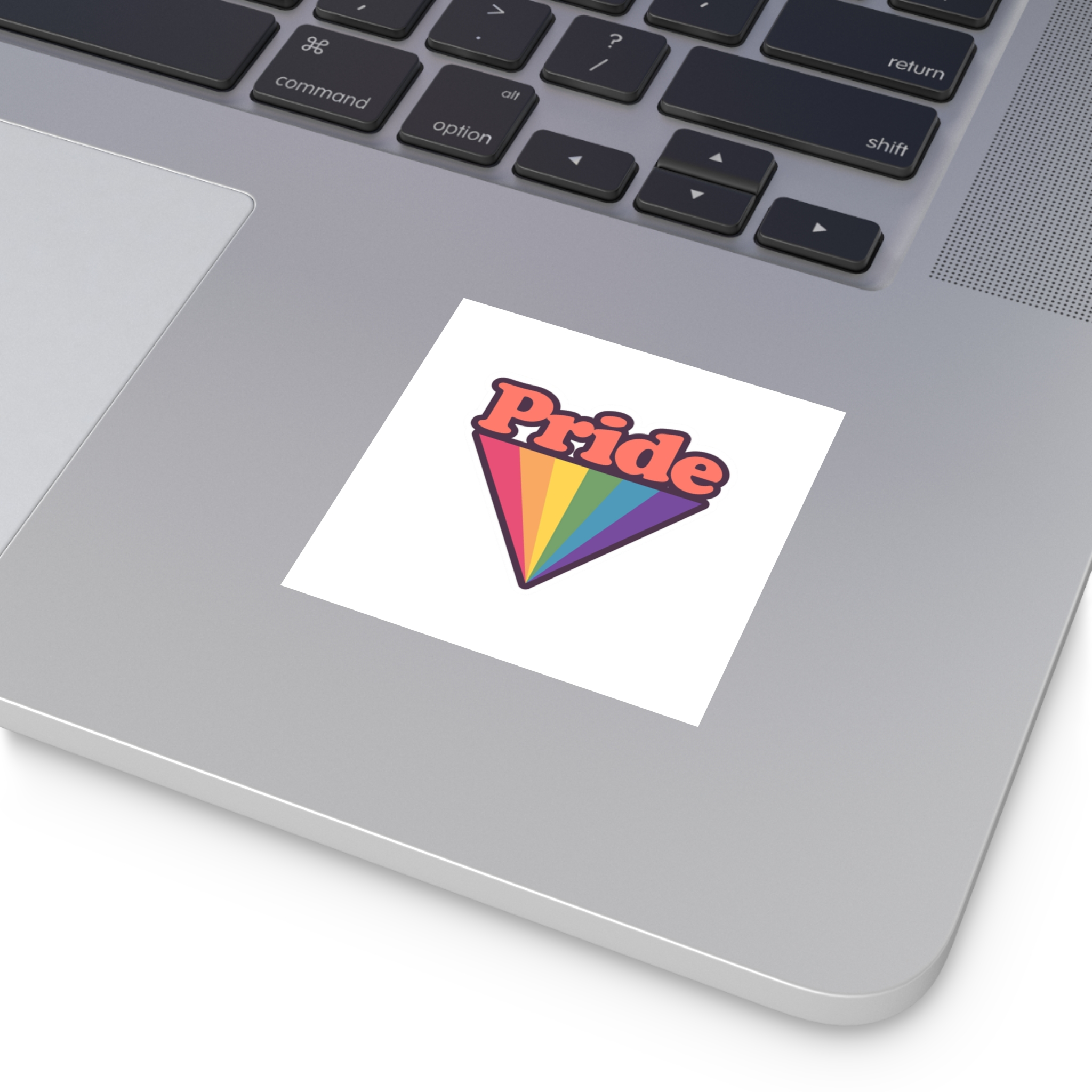 Pride With Rainbow (1) Laminate Stickers Square - Image 3