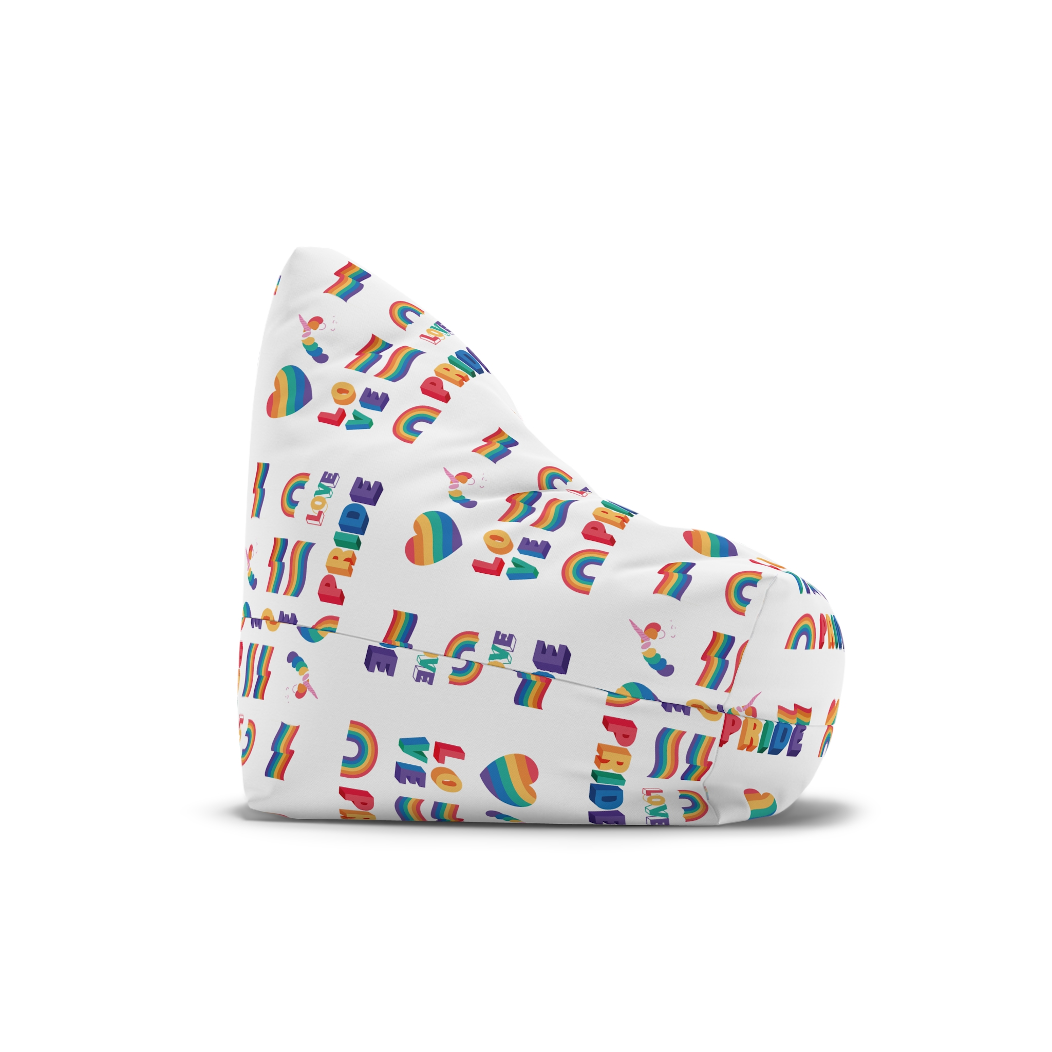 Set Ten Lgbtq Pride Items Bean Bag Chair Cover - Image 3