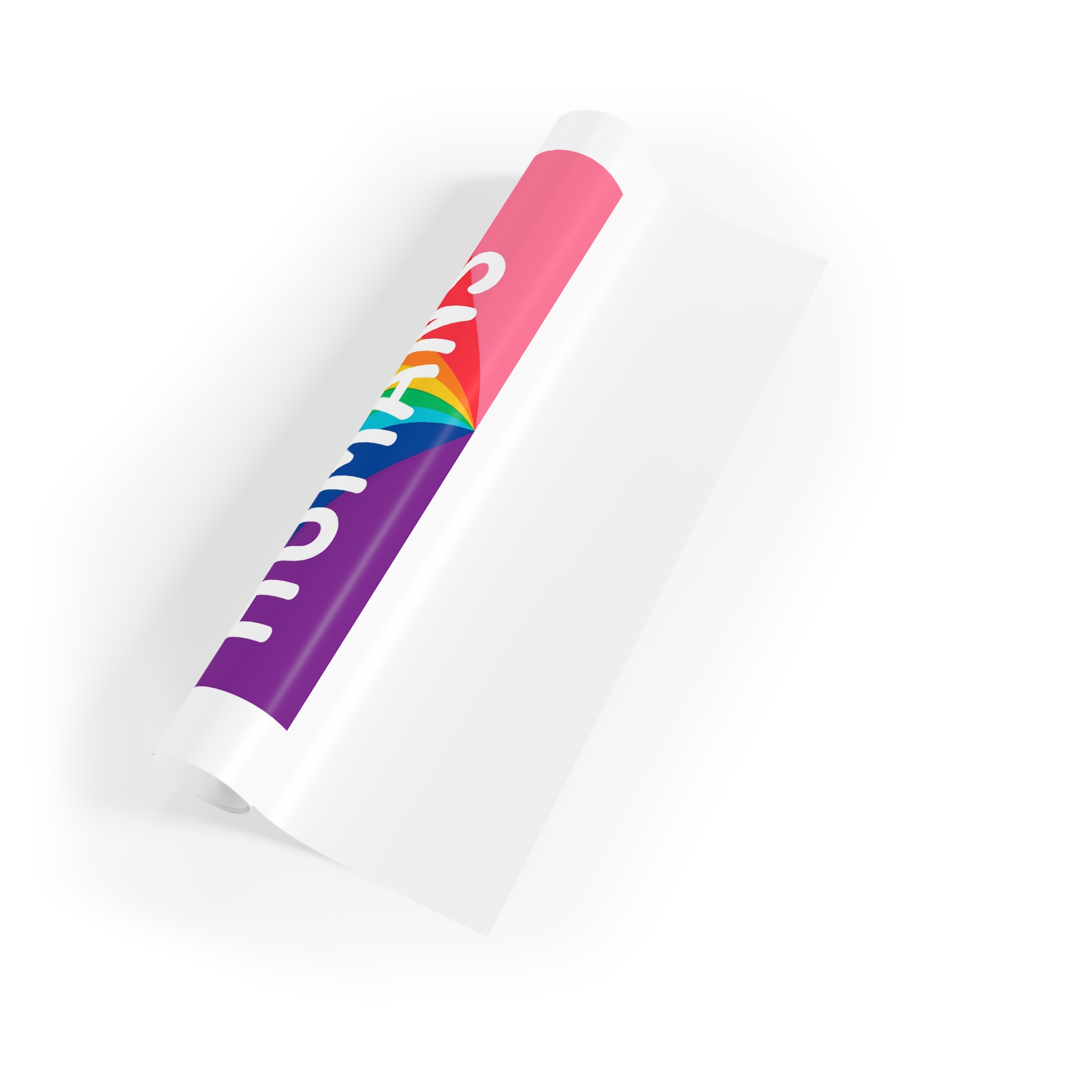 Rainbow Colored Background With All Humans Concept Pride Month Gift Wrapping Paper Rolls 1pc - Image 3