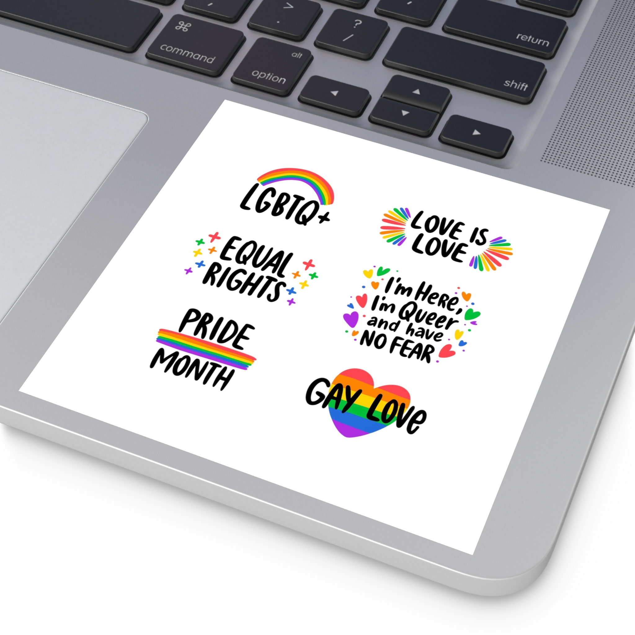 Labels Design Pride Day Event (1) Laminate Stickers Square - Image 47