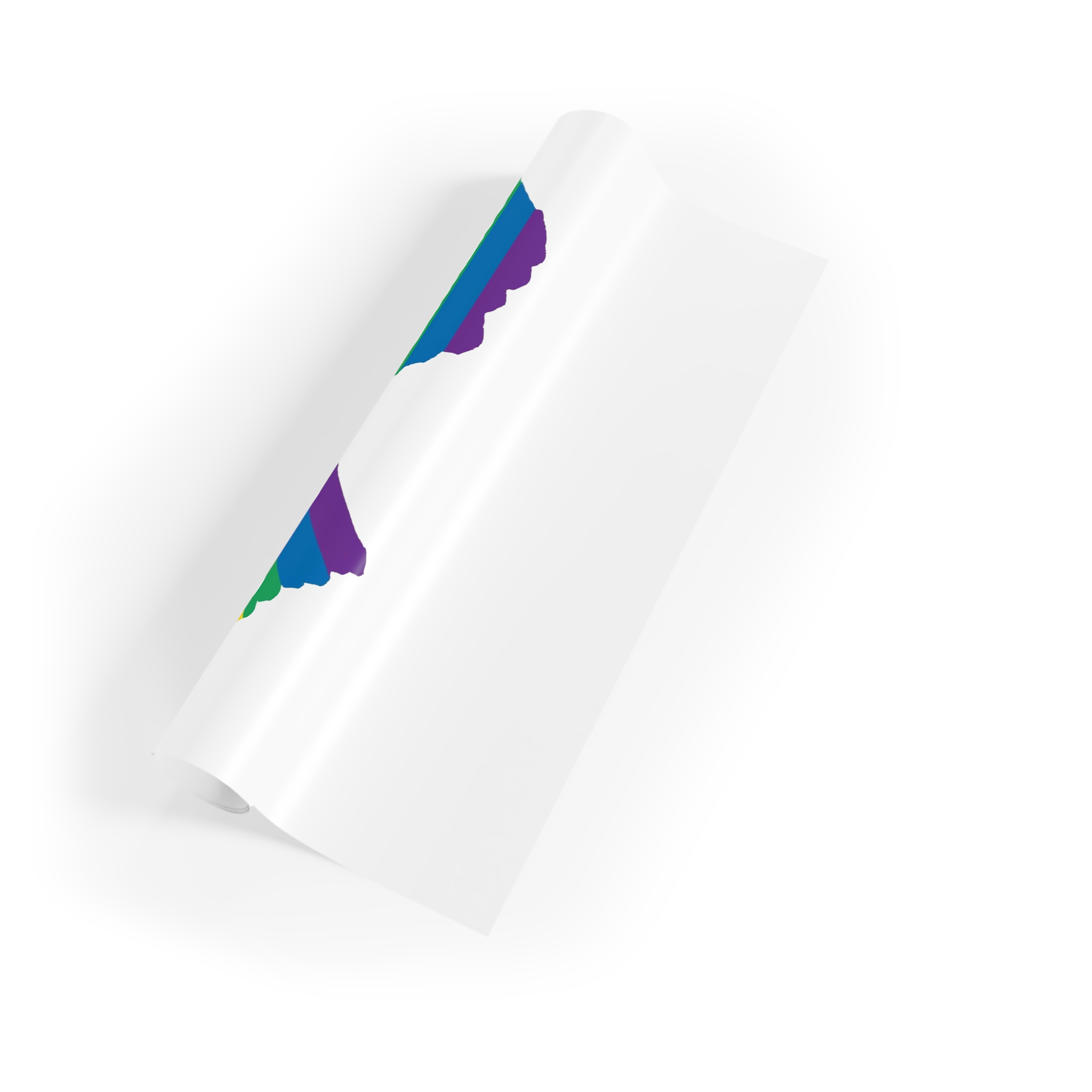 Pride Month Stickers Rainbow Lgbtq Flag Love Equality Gift Wrapping Paper Rolls 1pc - Image 3