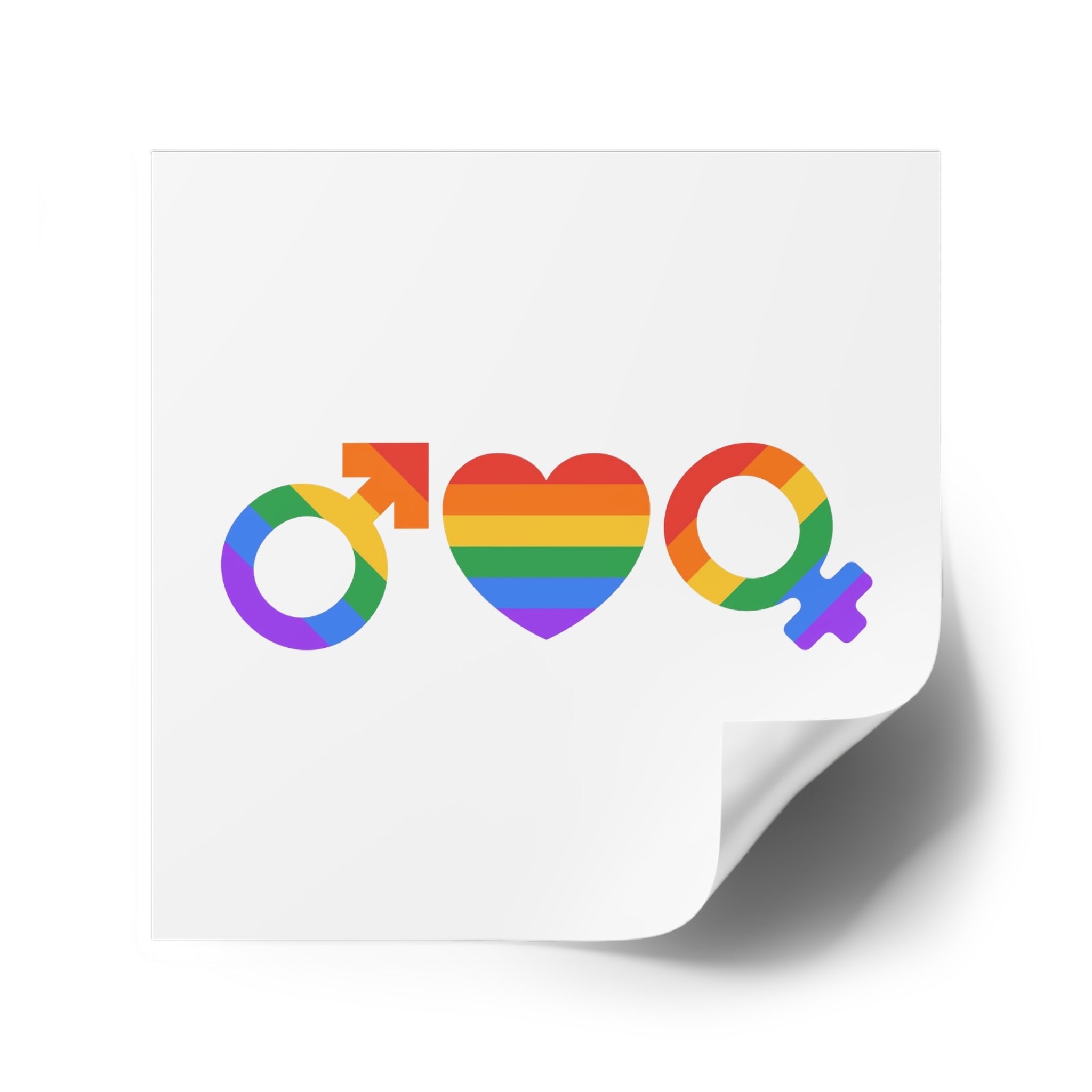 Lgbt Pride Month June Lesbian Gay Bisexual Transgender Lgbtq Flag Rainbow Vector(2) Laminate Stickers Square - Image 38