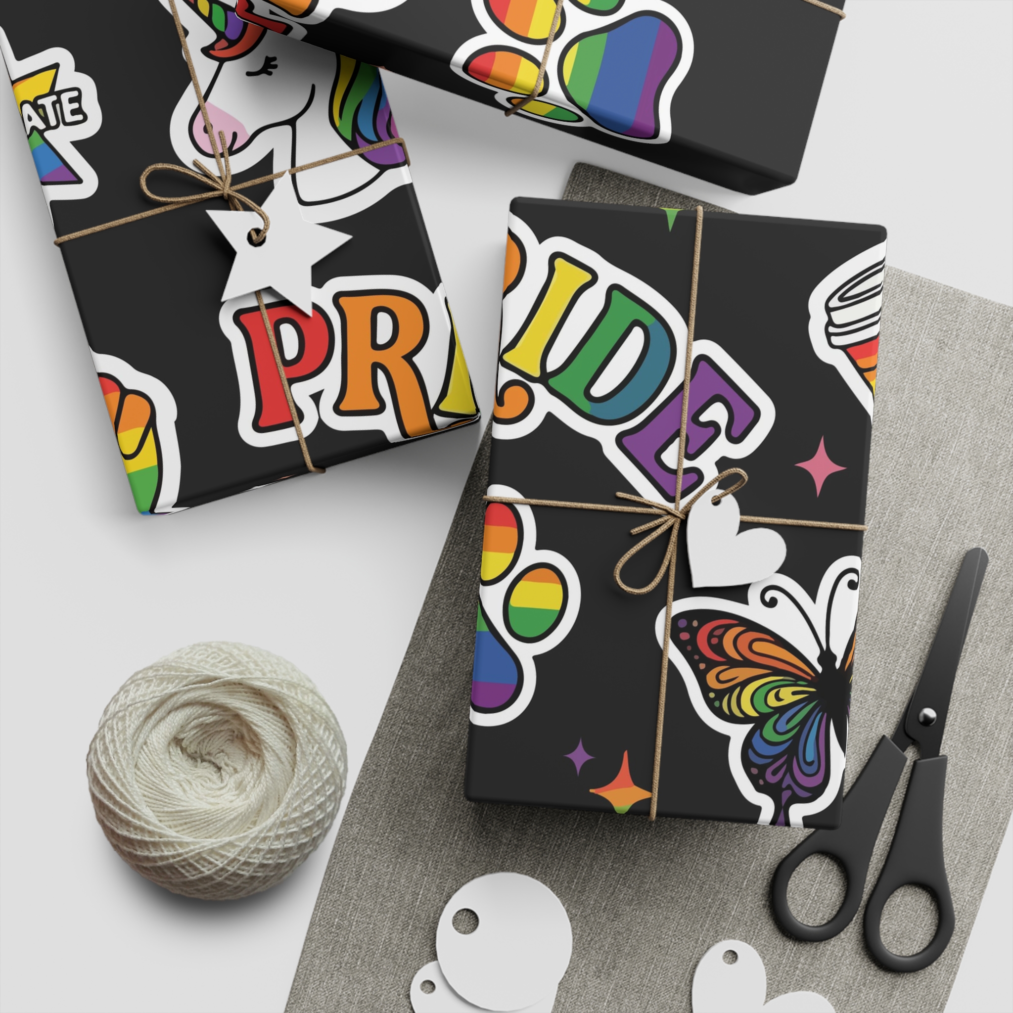 Lesbian Pride Design 58922E Gift Wrapping Paper Sheets 1pc - Image 2