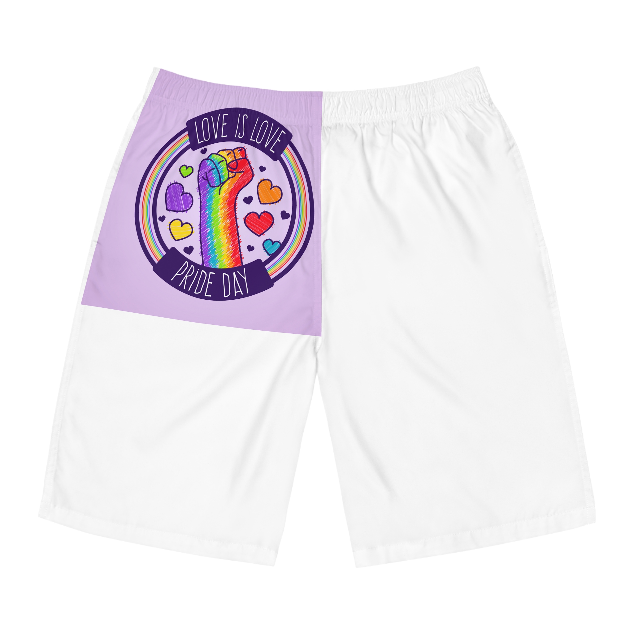 Pride Day Event Concept Mens Board Shorts Aop