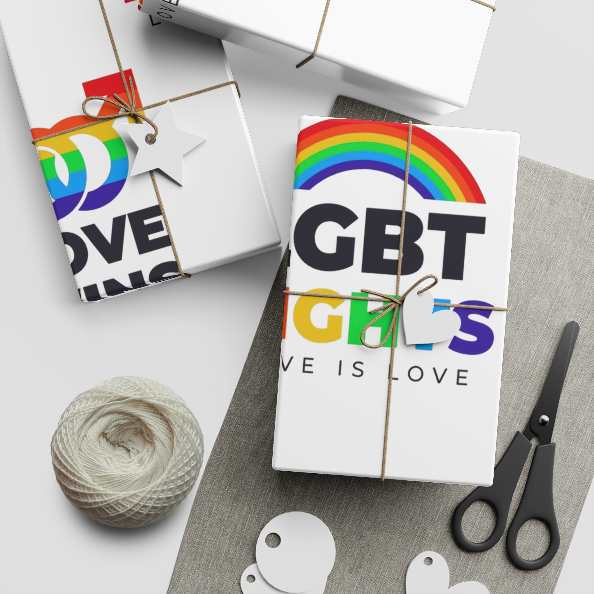 Pride Day Badges Collection Gift Wrapping Paper Sheets 1pc - Image 5