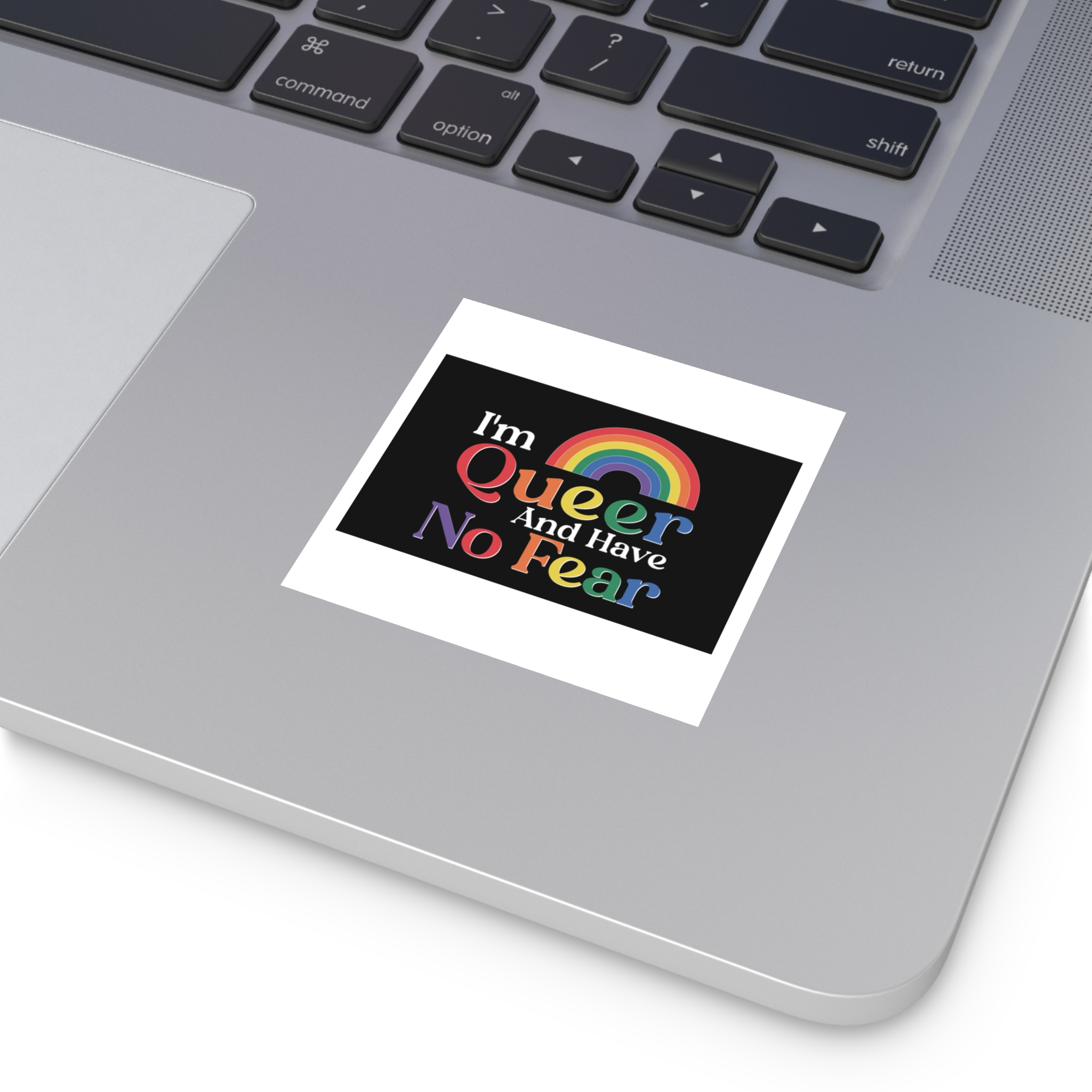 Pride Lgbtq Gay Typography Vector Tshirt Design(13) Laminate Stickers Square - Image 3