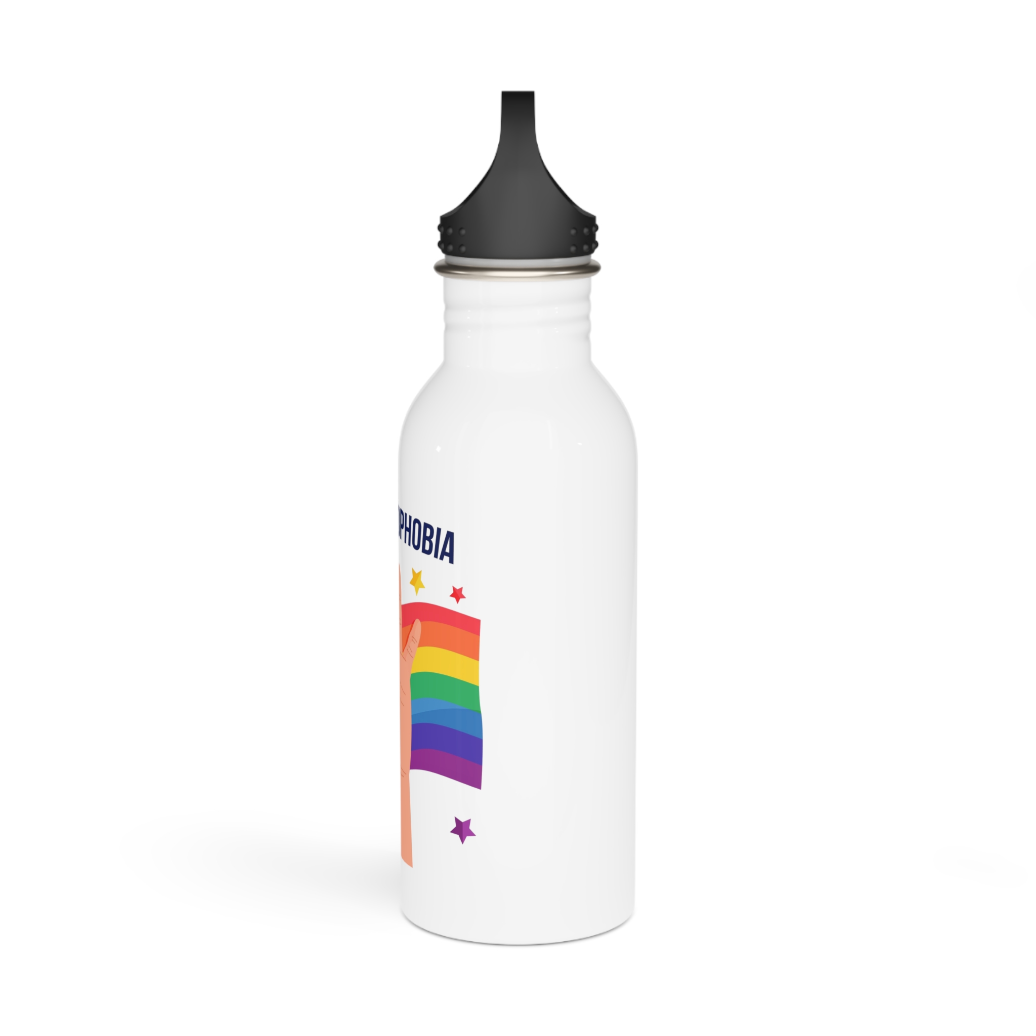 Stop Homophobia Stainless Steel Water Bottle - Image 4