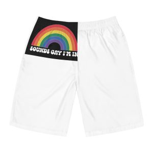 Pride Lgbtq Gay Typography Vector Tshirt Design(7) Mens Board Shorts Aop