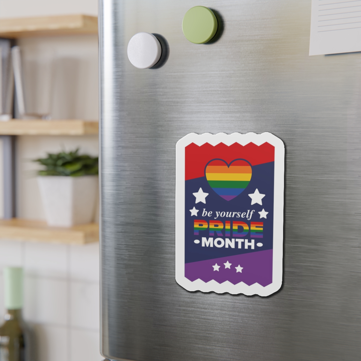 Lgbt Pride Month June Lesbian Gay Bisexual Transgender Love Lgbtq Flag Rainbow Vector Die Cut Magnets - Image 15