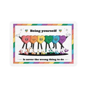 Illustration Pride Month Celebration Pet Food Mat 12x18
