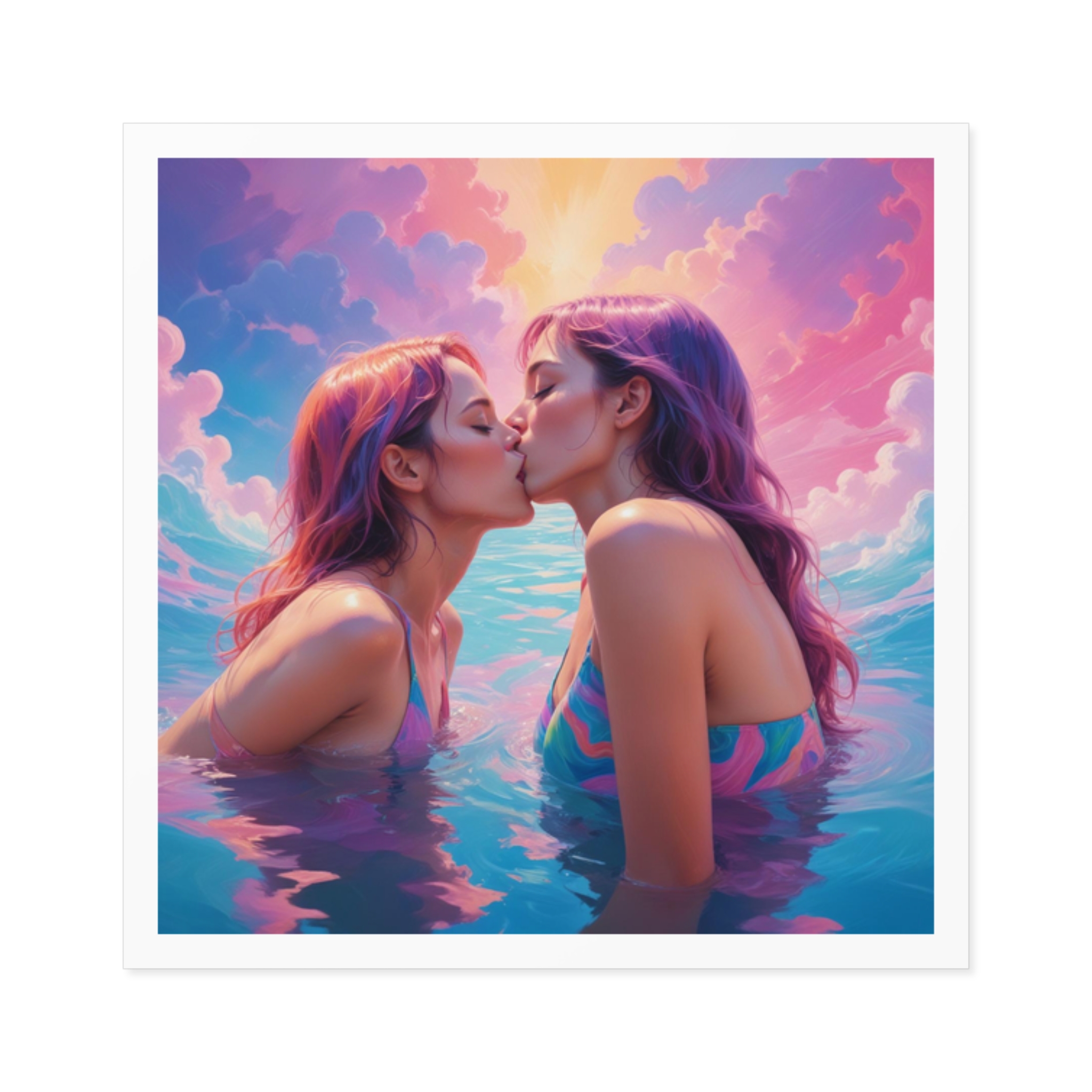 Lesbian Pride Design 9A4266 Laminate Stickers Square