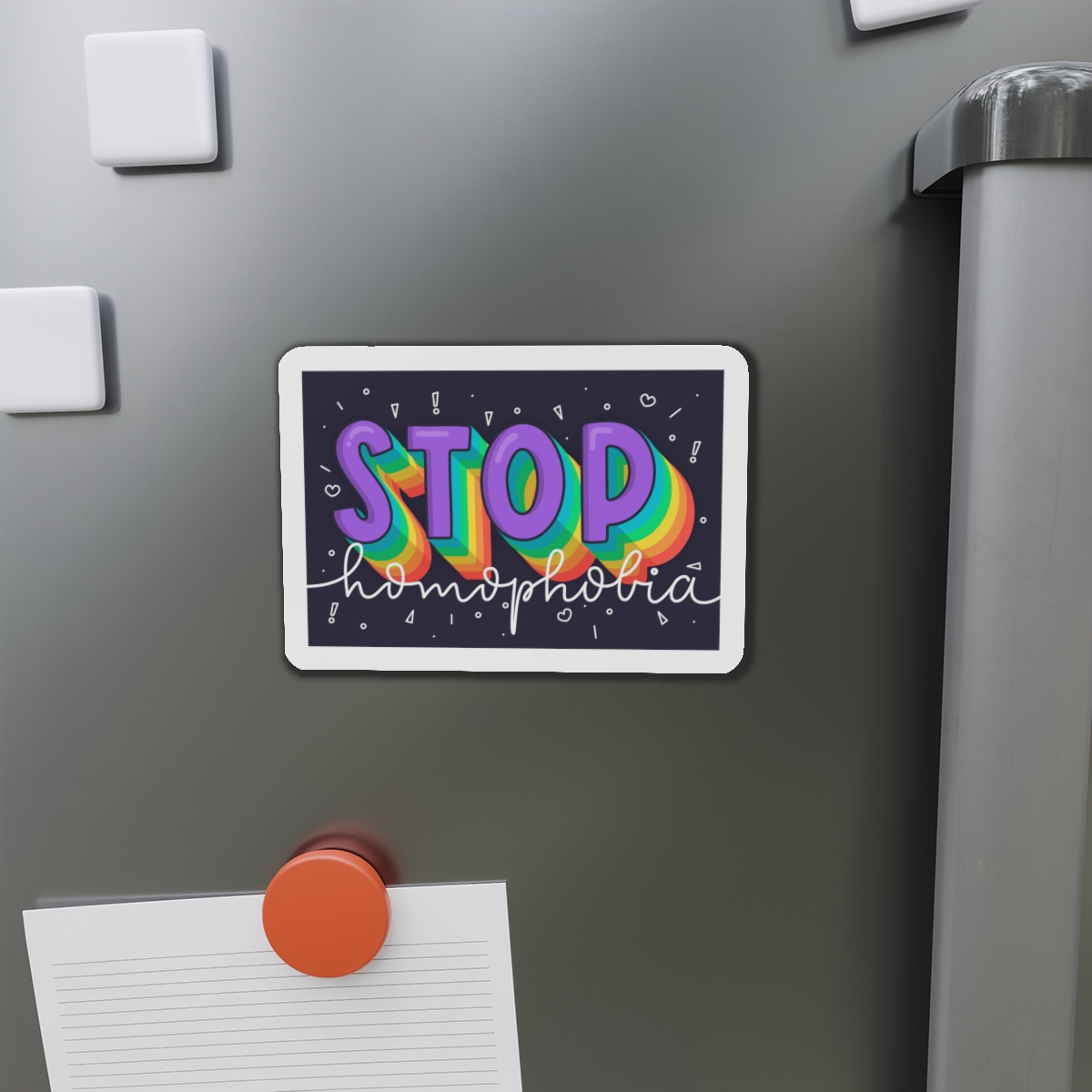 Stop Homophobia Concept Die Cut Magnets - Image 11