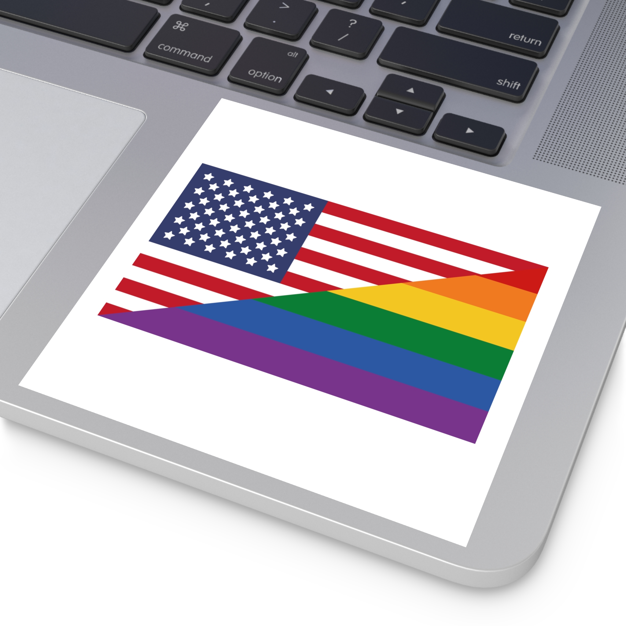 Lgbt Pride Month June Lesbian Gay Bisexual Transgender Lgbtq Flag Rainbow Vector(2) (1) Laminate Stickers Square - Image 35