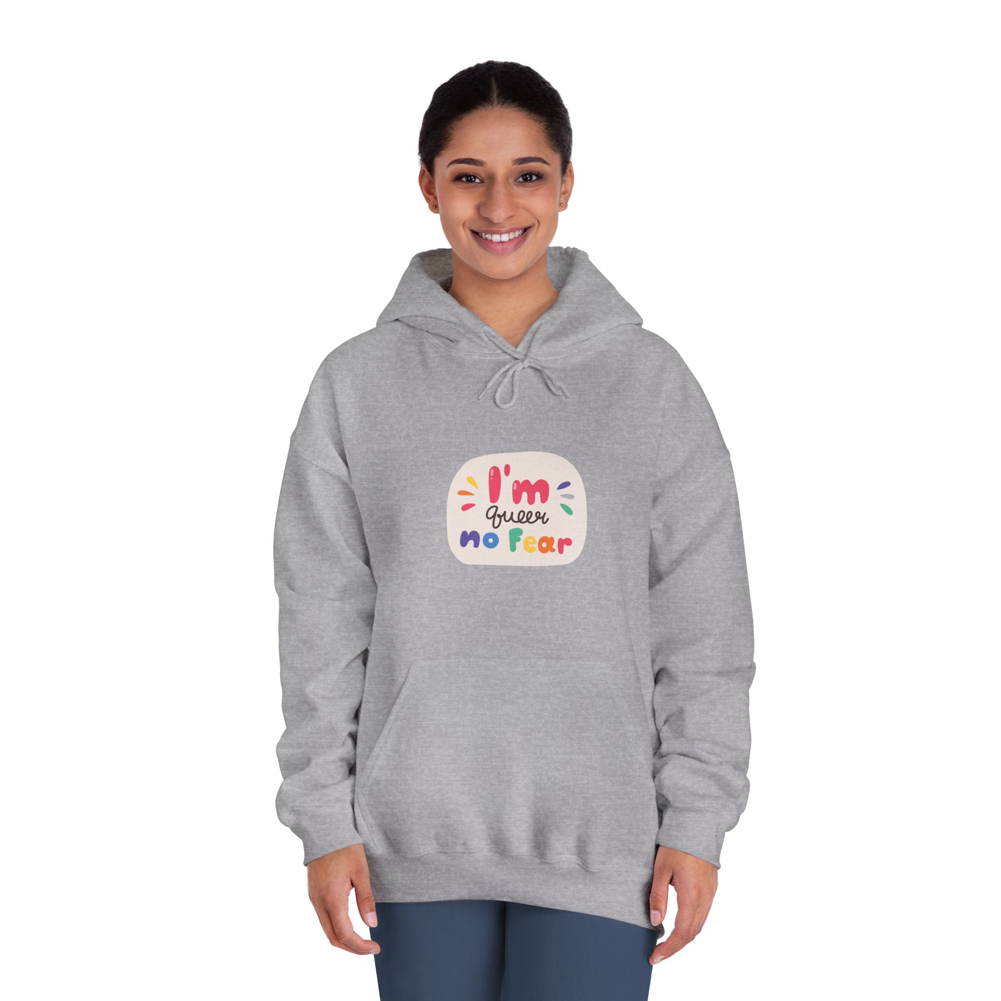 Lgbt Sticker Pack White Background Lgbtq Set Symbol Lgbt Pride Community Rainbow Elements Vector Hand Draw Illustration Hand Drawn Lettering(3) Unisex Dryblend Hooded Sweatshirt - Image 16