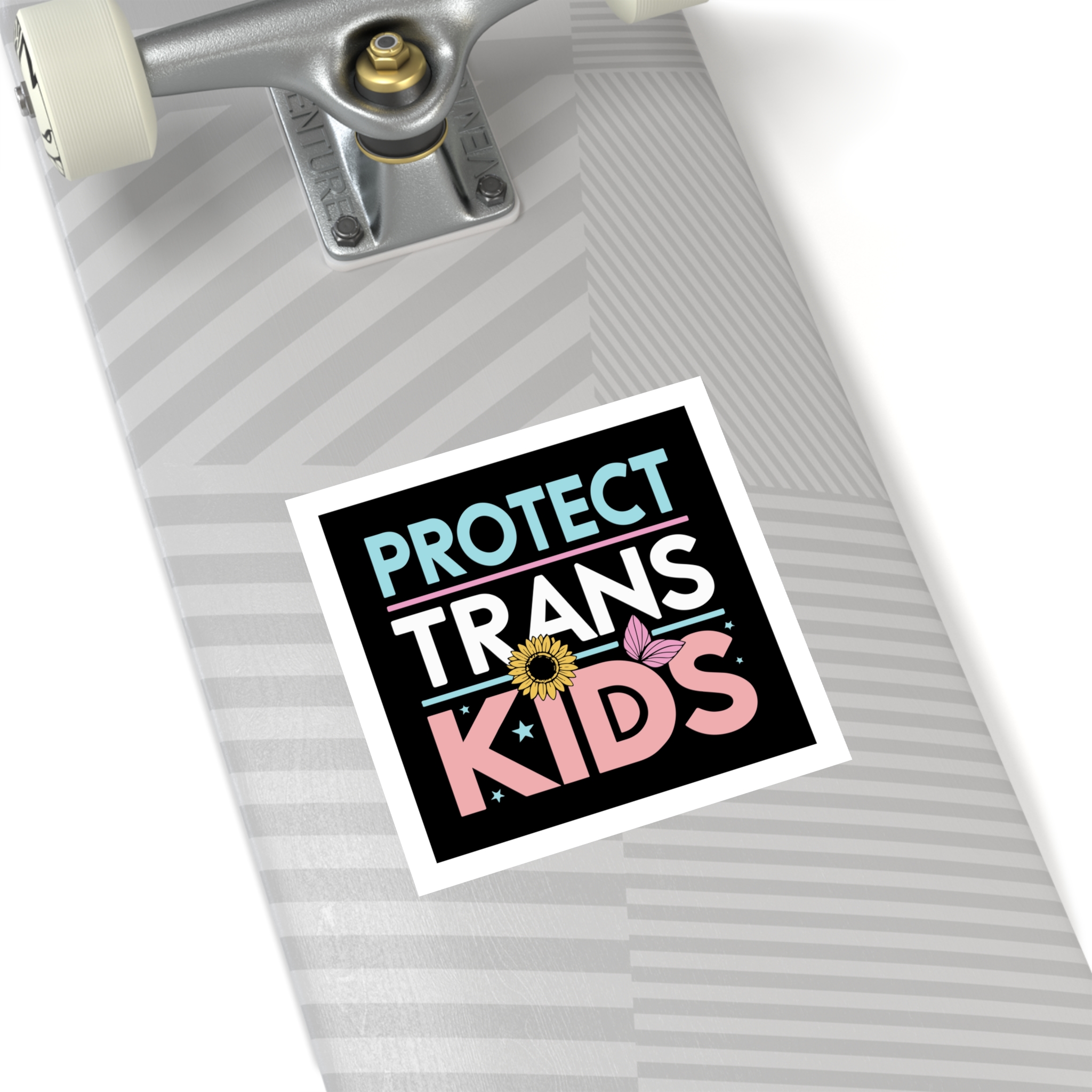 Protect Trans Kids Laminate Stickers Square - Image 44
