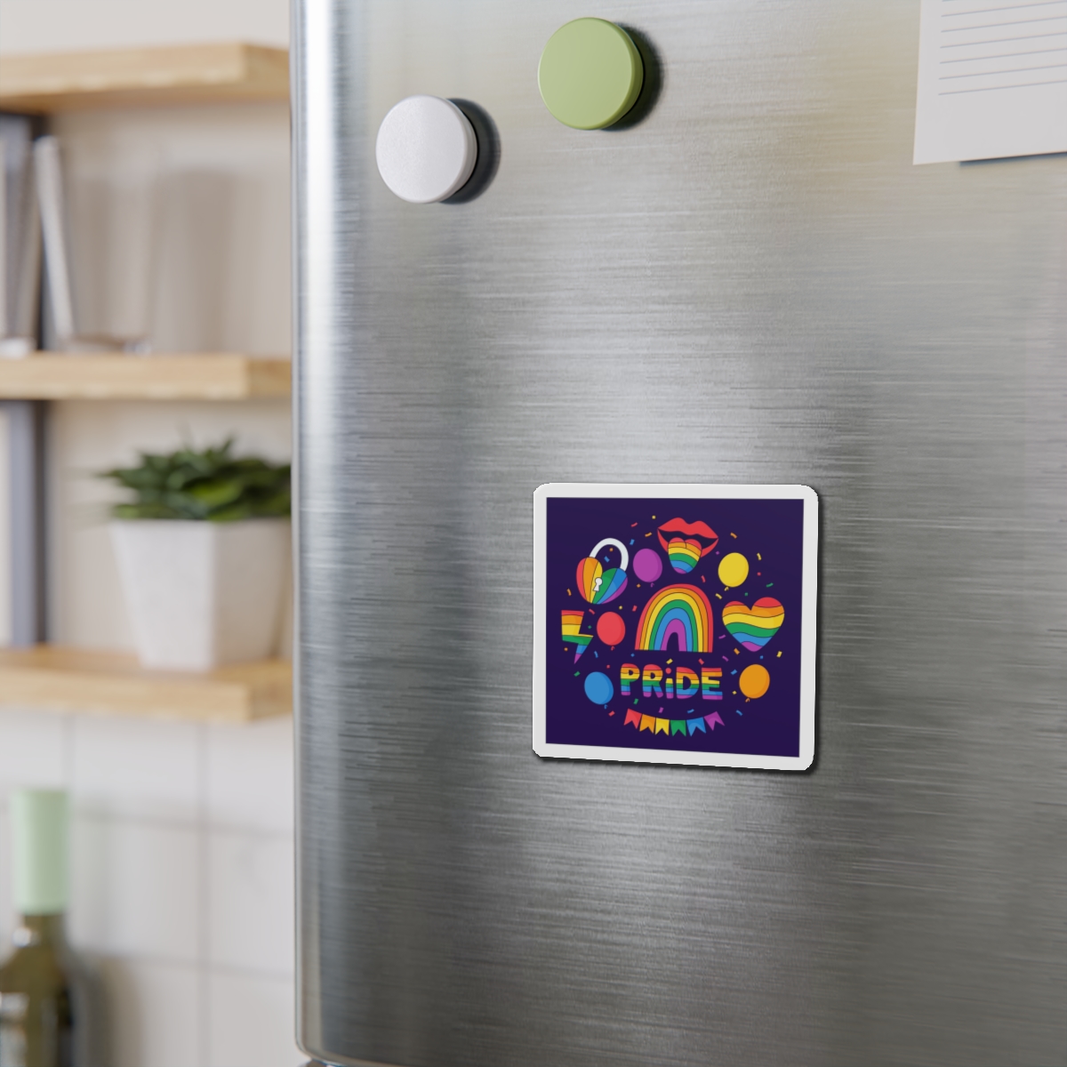 Hand Drawn Elements Collection Pride Month Celebration Die Cut Magnets - Image 6