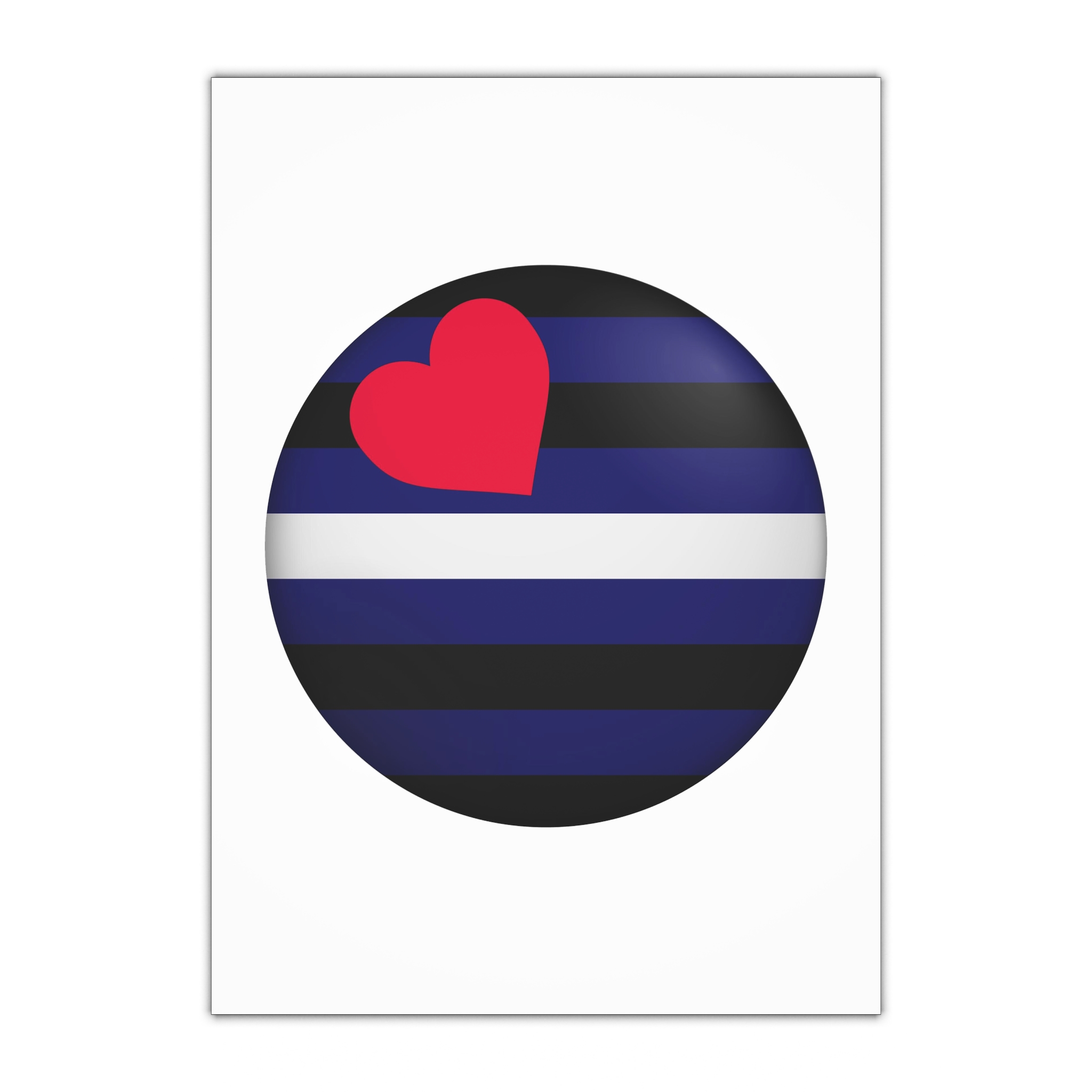 Flag Leather Lgbtq Glossy Circular Flag Button Appearance 3d Icon Design With Depth Gift Wrapping Paper Sheets 1pc