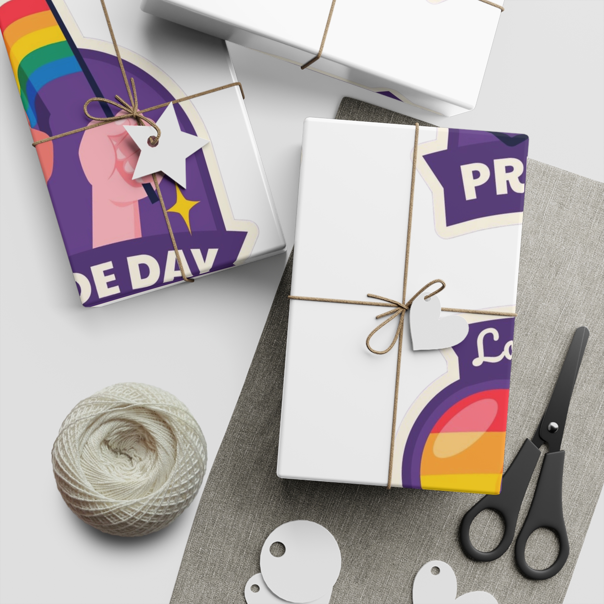 Labels Collection Pride Month Celebration Gift Wrapping Paper Sheets 1pc - Image 5