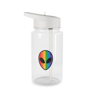 Rainbow Alien Head Lgbt Pride Illustration Tritan Water Bottle