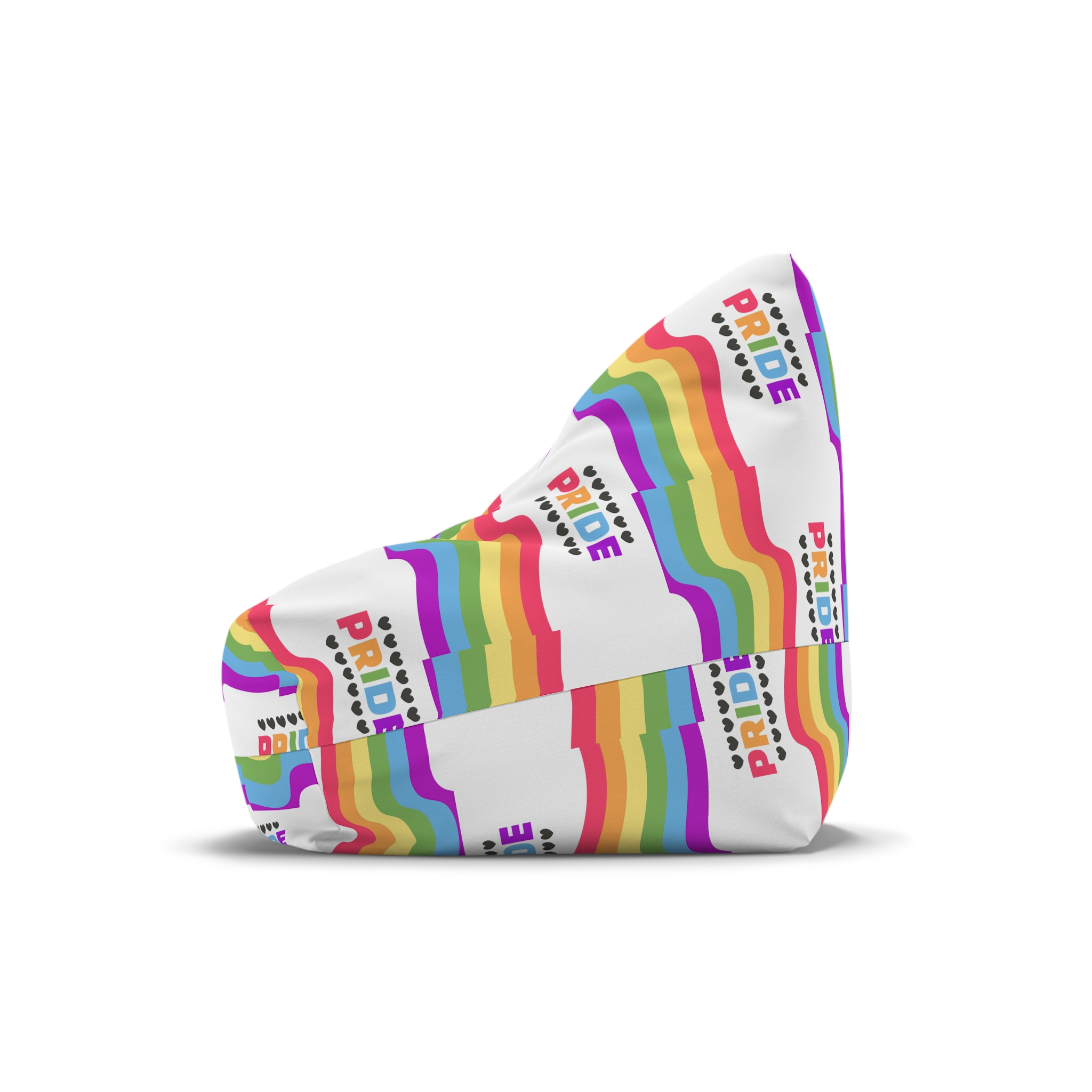 Pride Background With Flag Lgbtq Pride Bean Bag Chair Cover - Image 4