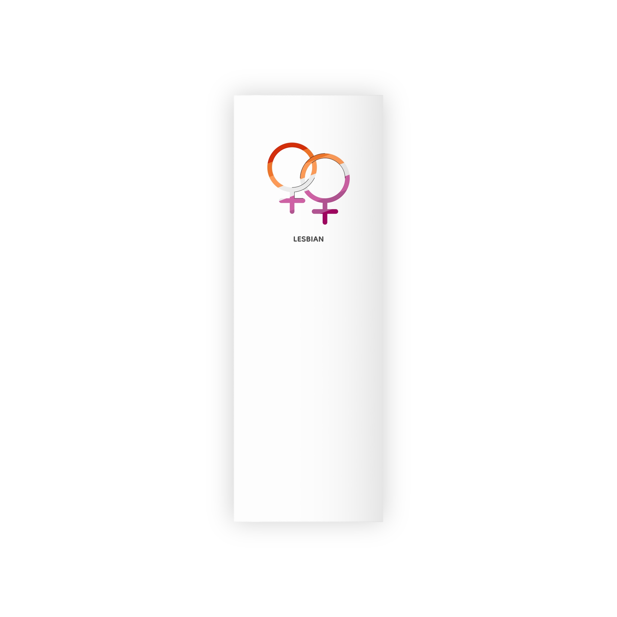 Lesbian Orientation Identity Symbol Gift Wrapping Paper Rolls 1pc - Image 5
