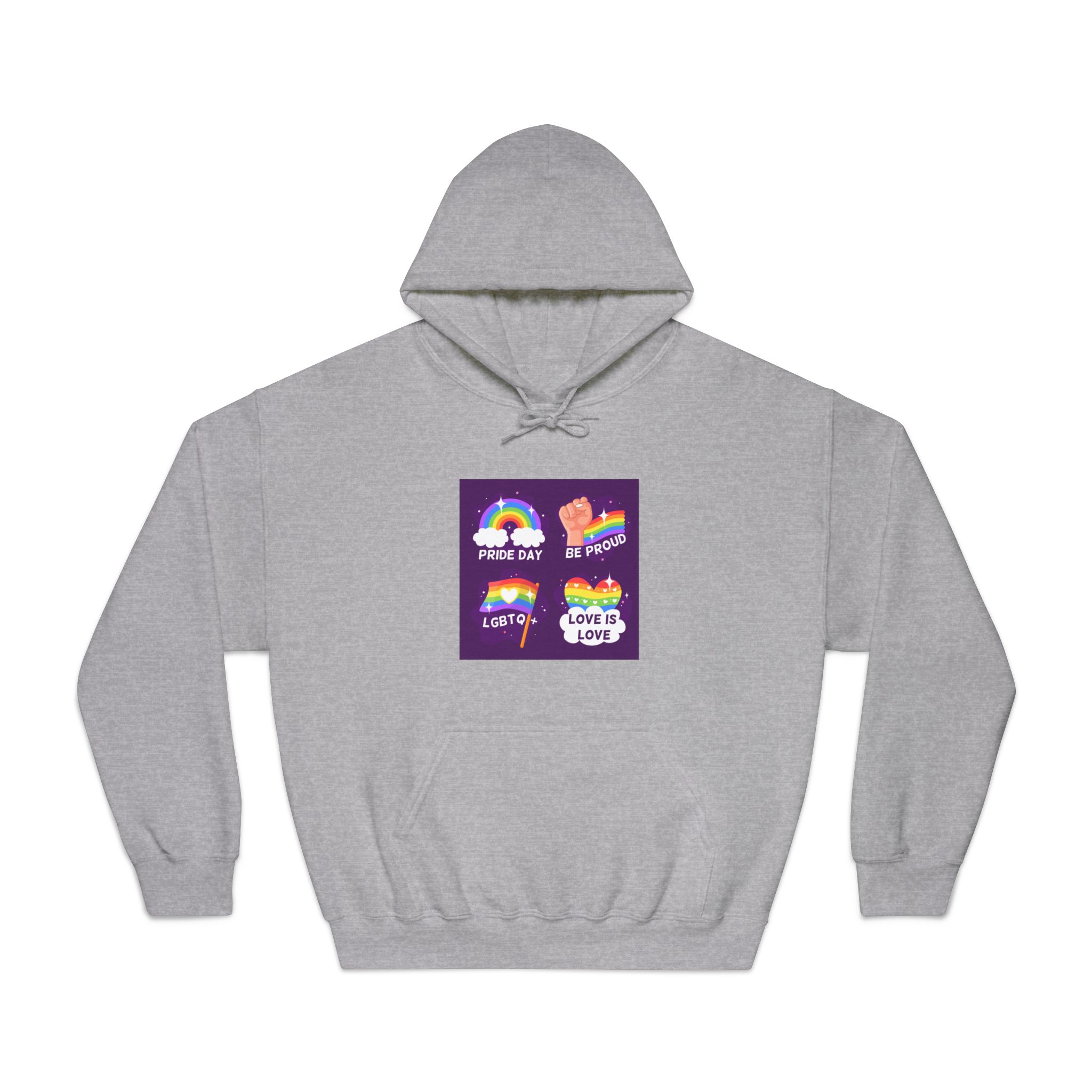Pride Day Badges Collection Unisex Dryblend Hooded Sweatshirt - Image 13