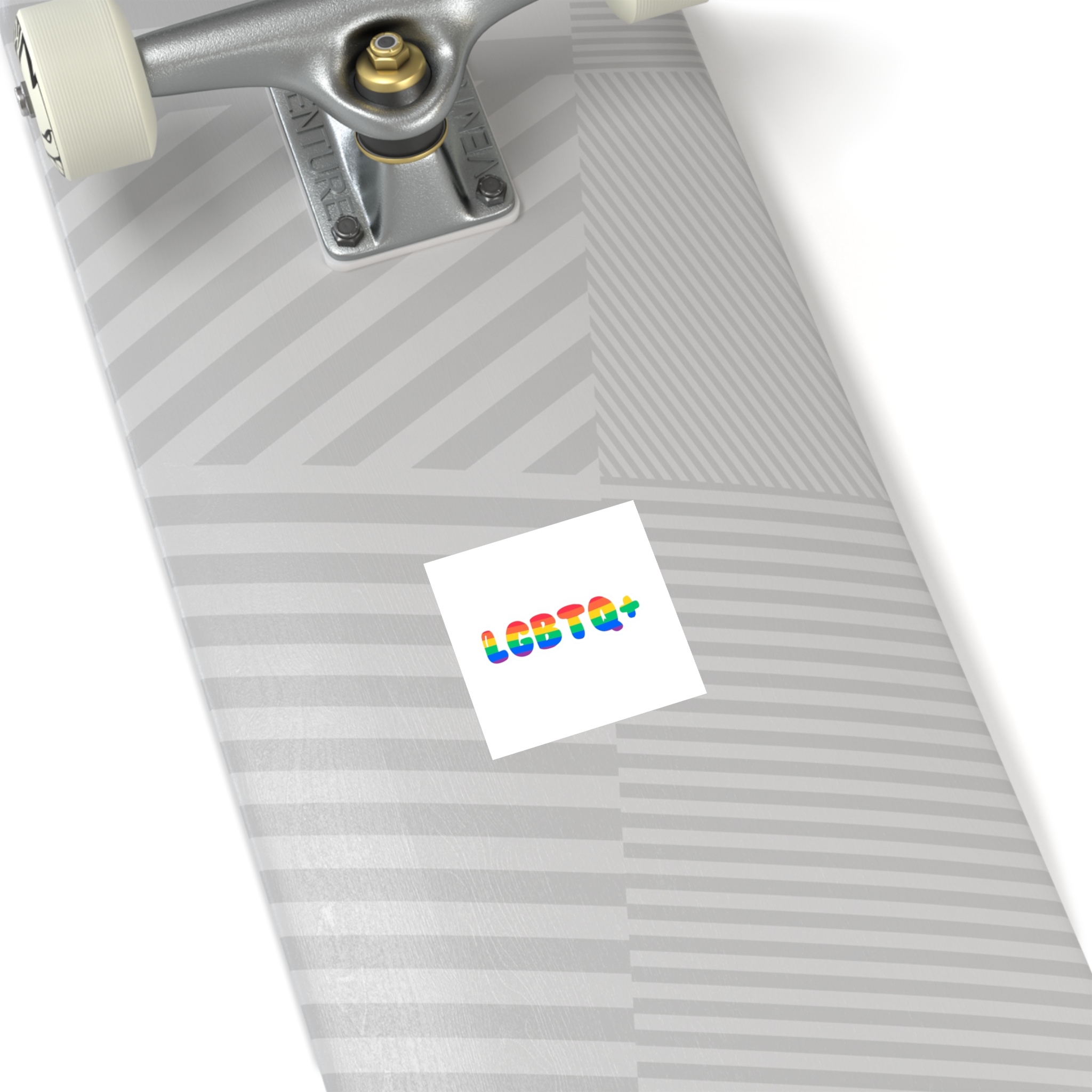 Pride Rainbow Lettering Text Writing Pattern Freedom Love Heart Homo Colors Flag Parade Lgbtq Flag W Laminate Stickers Square - Image 12