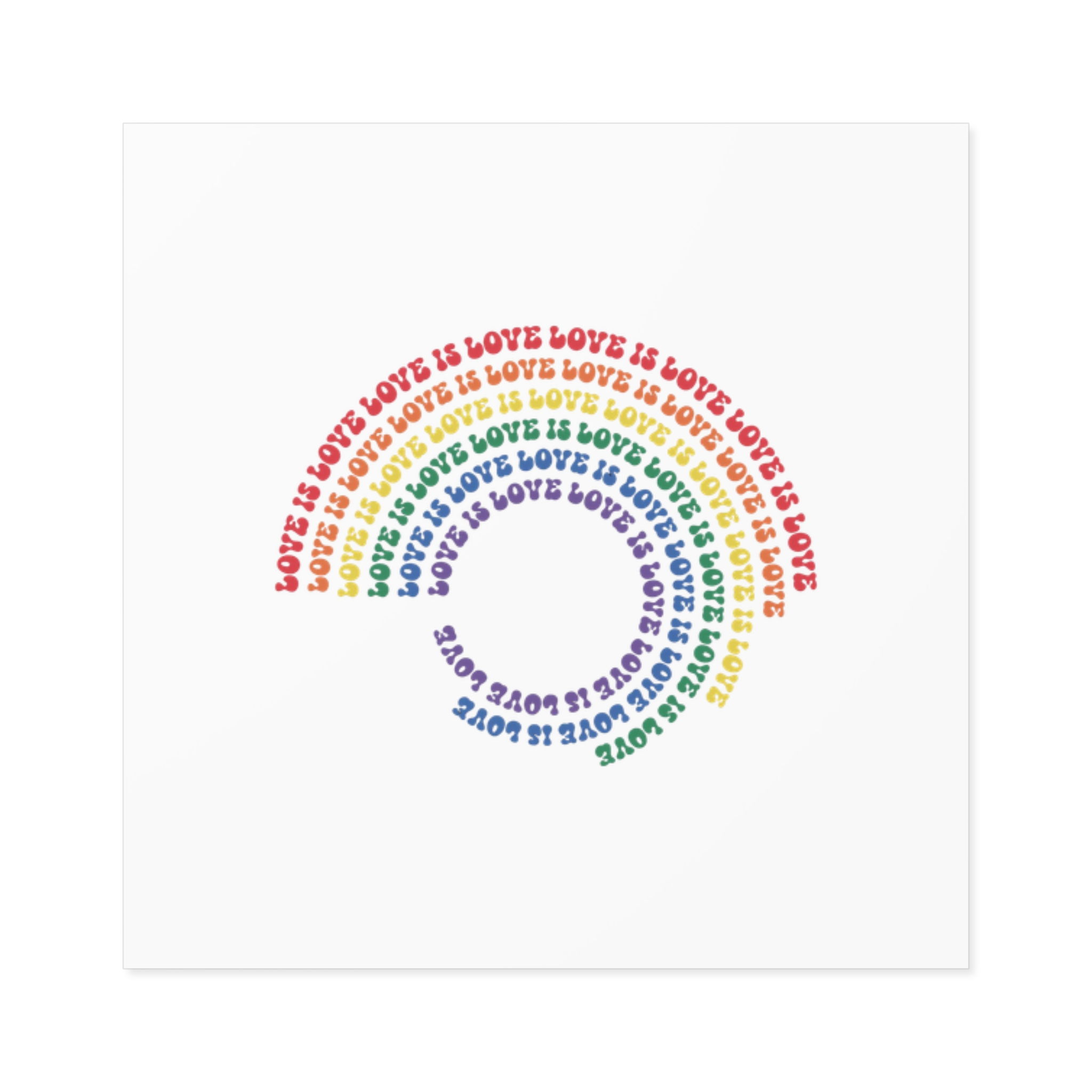 Pride Lgbtq Gay Typography Vector Tshirt Design Laminate Stickers Square