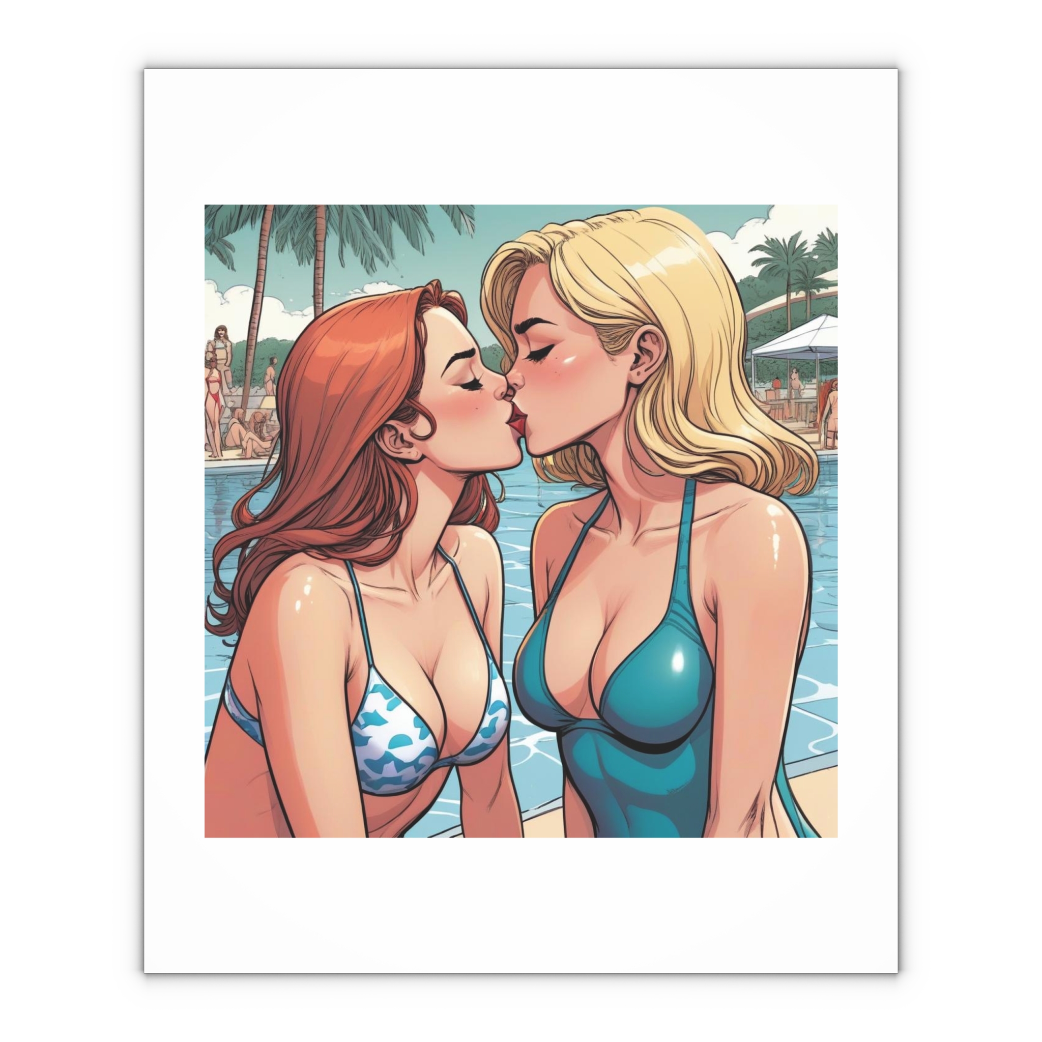 Lesbian Pride Design 4C84D6 Gift Wrapping Paper Sheets 1pc - Image 4