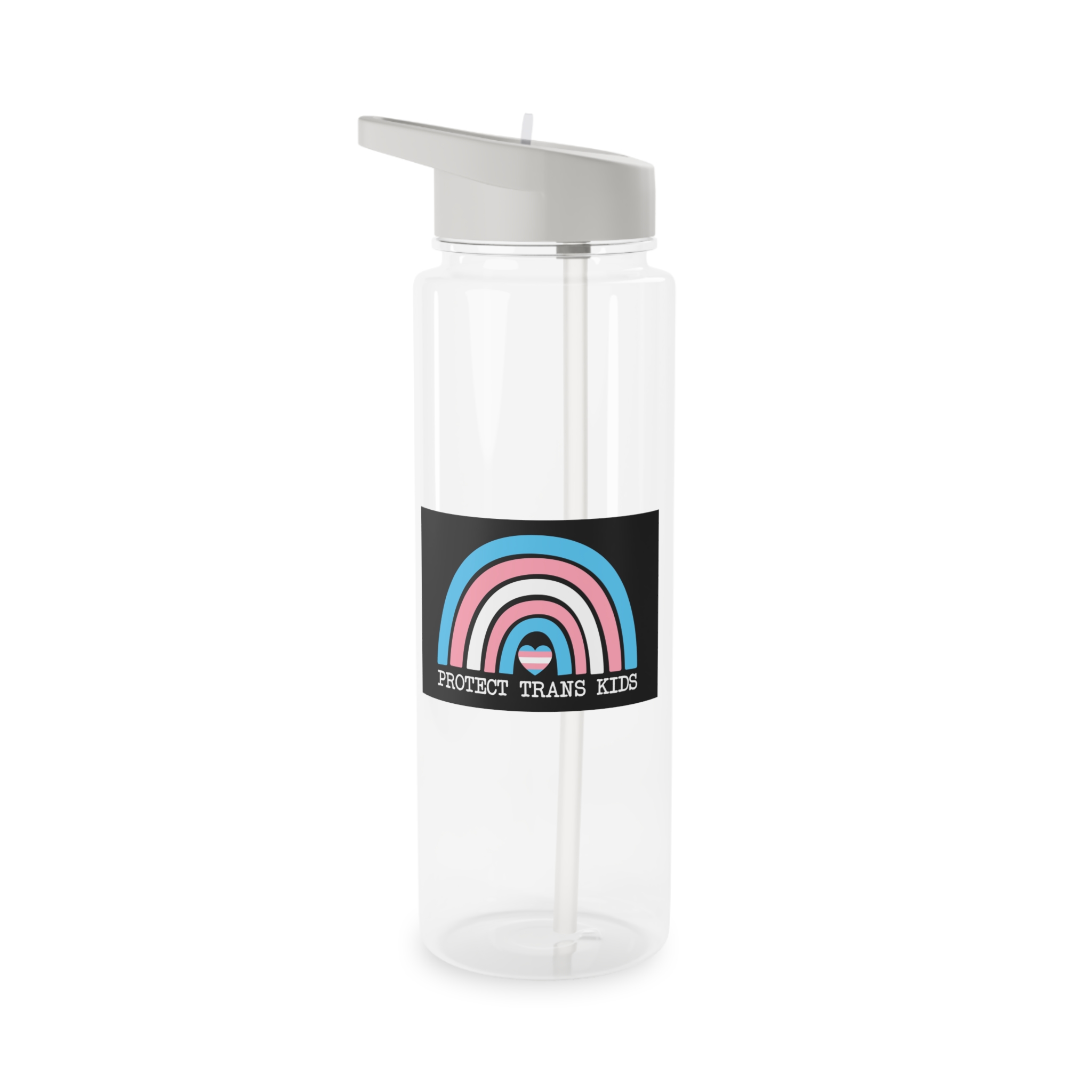 Poster That Says Protection Boys Their Kids Tritan Water Bottle - Image 5