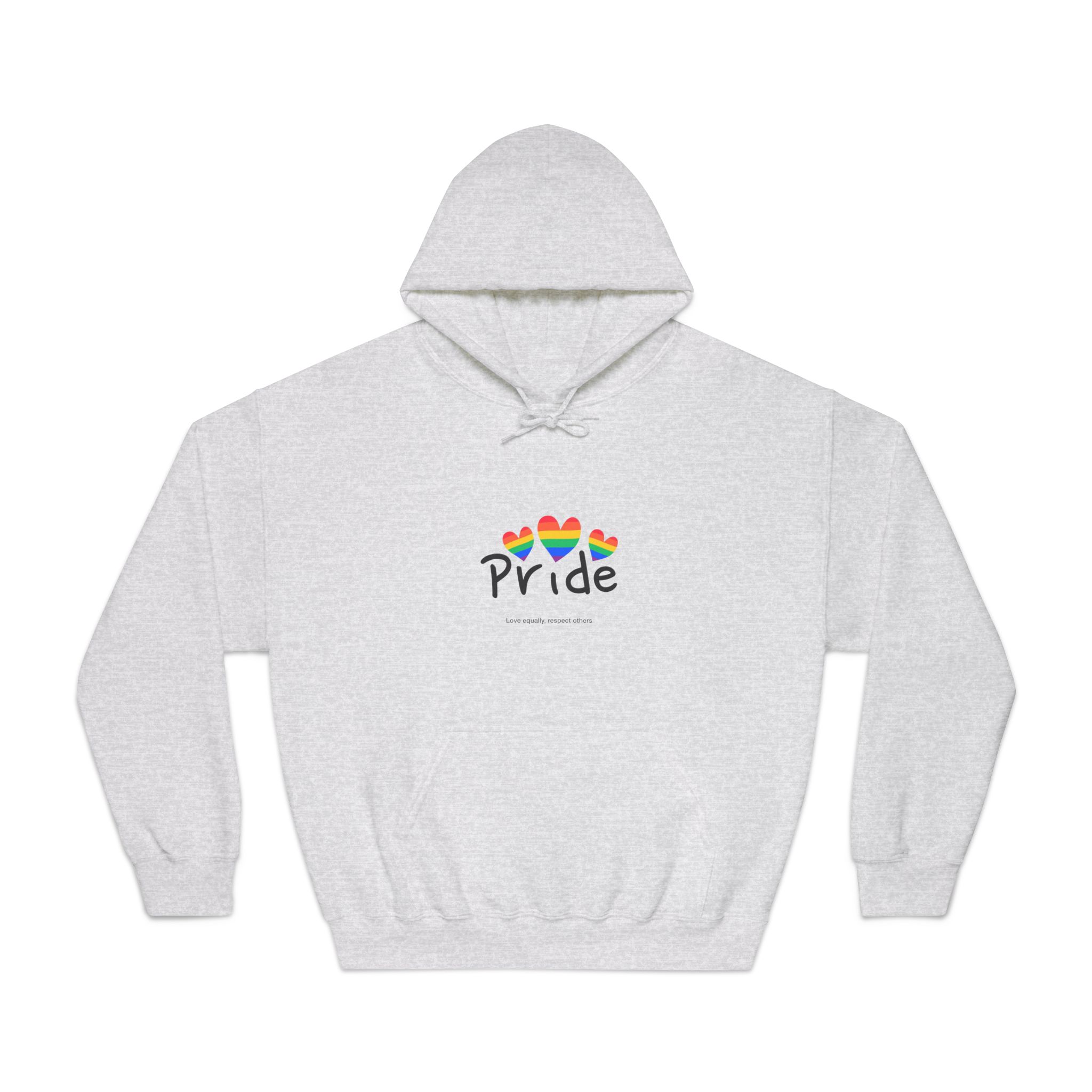 Love Letter Pride Rainbow Lettering Text Writing Pattern Freedom Love Heart Homo Colors Flag Parade(2) Unisex Dryblend Hooded Sweatshirt - Image 5