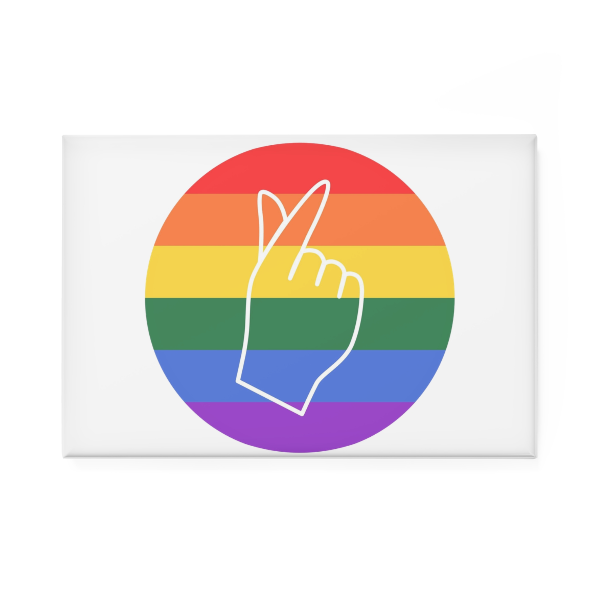 Lgbtq Diversity Rainbow Pride Concept Vector Isolated Illustration Button Magnet Rectangle 1 And 10 Pcs - Image 5