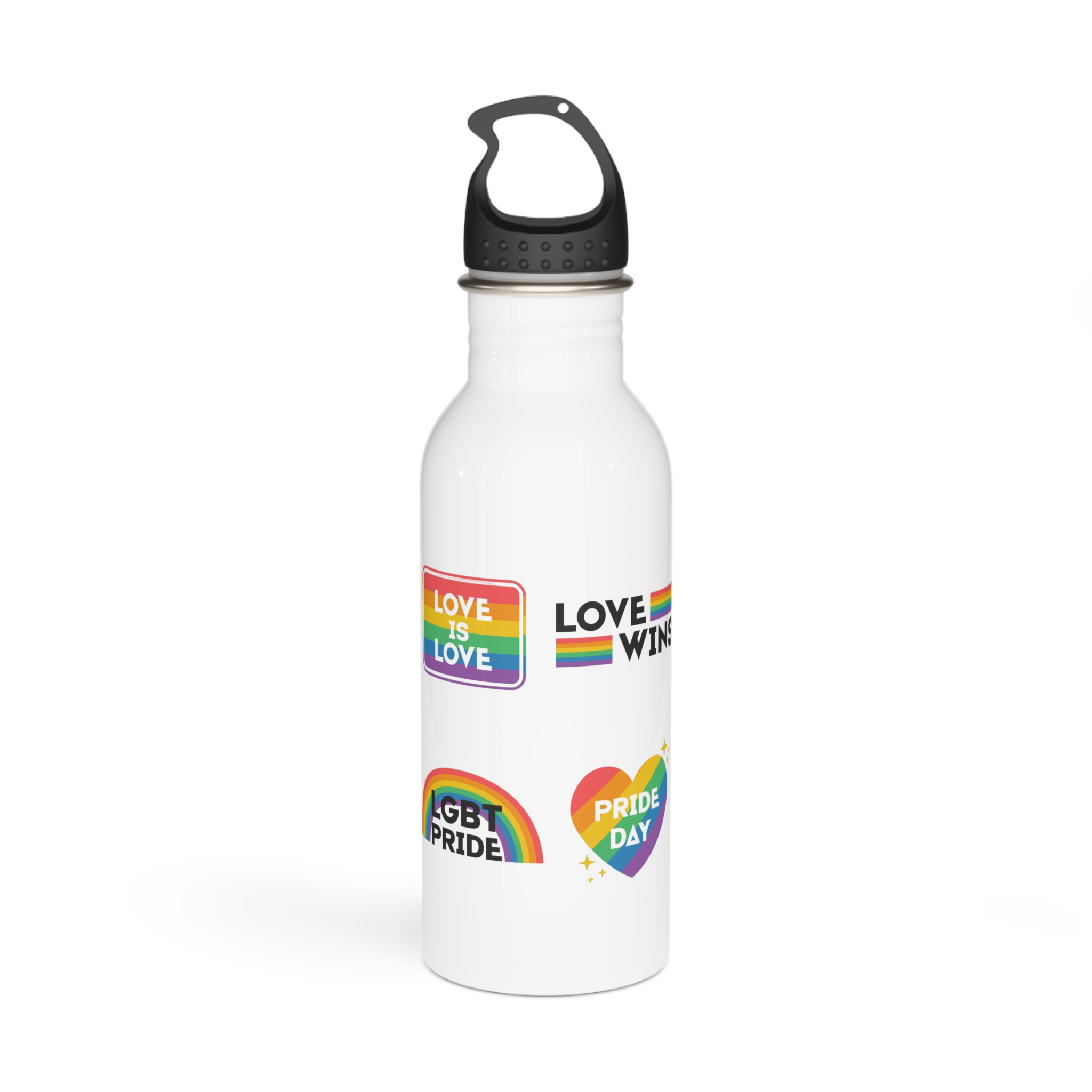 Pride Day Label Collection Design Stainless Steel Water Bottle