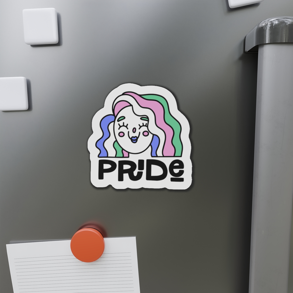 Pride Day Lettering Quote Concept Die Cut Magnets - Image 14