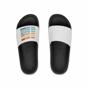 Pride Lgbt Gay Typography T Shirt Design Mens Slide Sandals