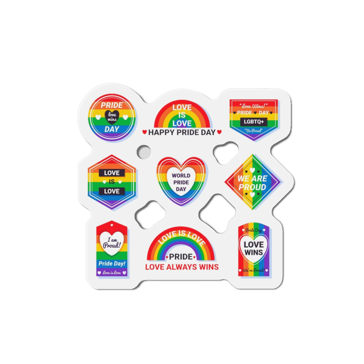 Pride Day Labels Concept Die Cut Magnets - Image 10