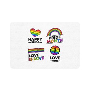 Pride Day Label Collection Pet Food Mat 12x18