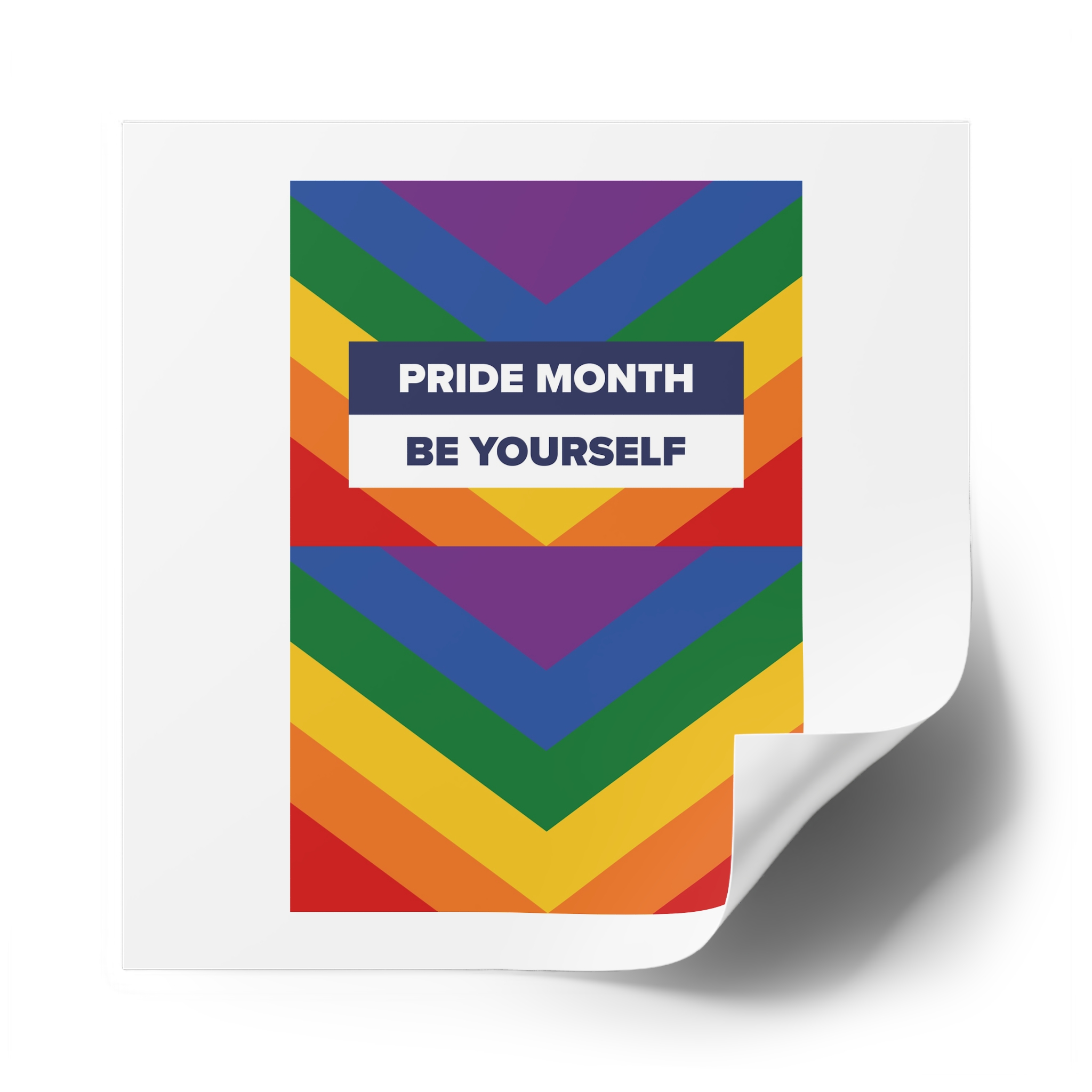 Lgbt Pride Month June Lesbian Gay Bisexual Transgender Lgbtq Flag Rainbow Vector(1)2 Laminate Stickers Square - Image 58