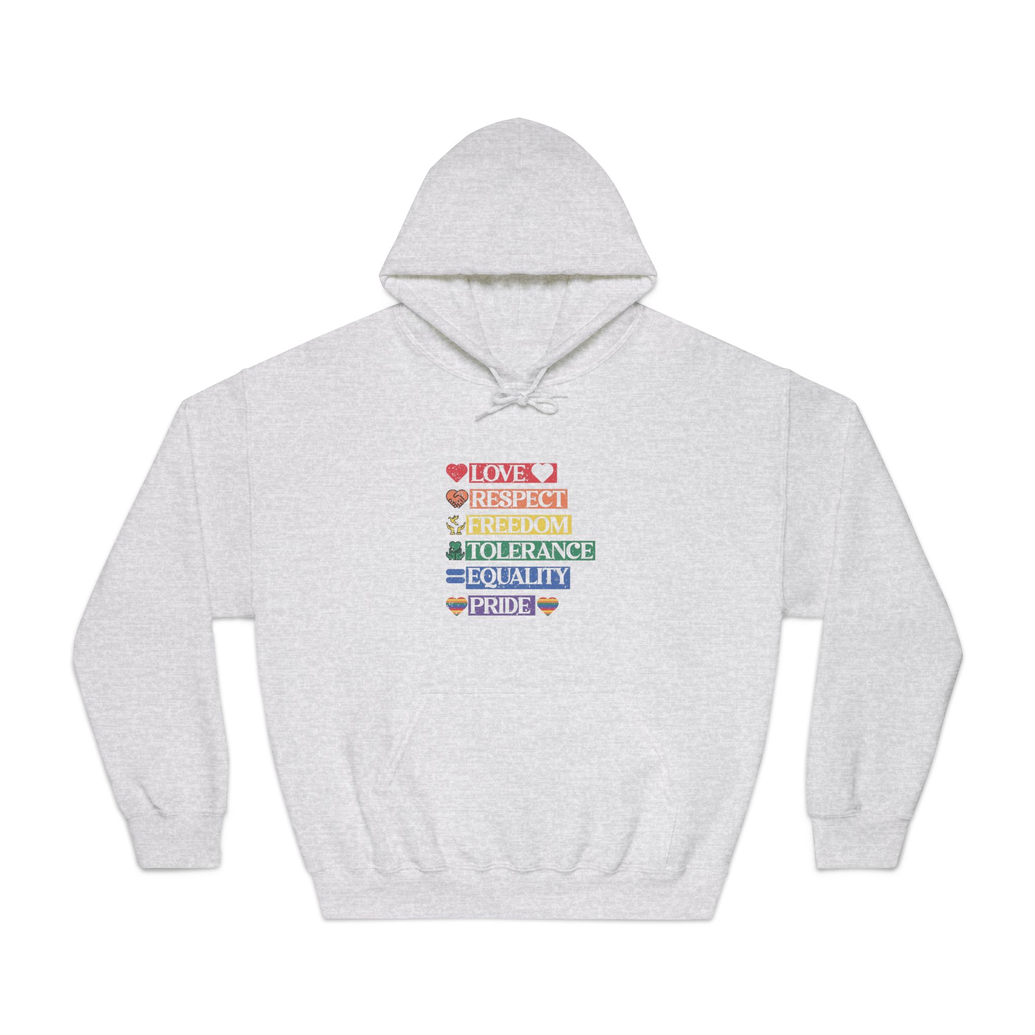 Lgbtq Pride Month Quote Eps Design Vector Pride Design Template (1) Unisex Dryblend Hooded Sweatshirt - Image 5