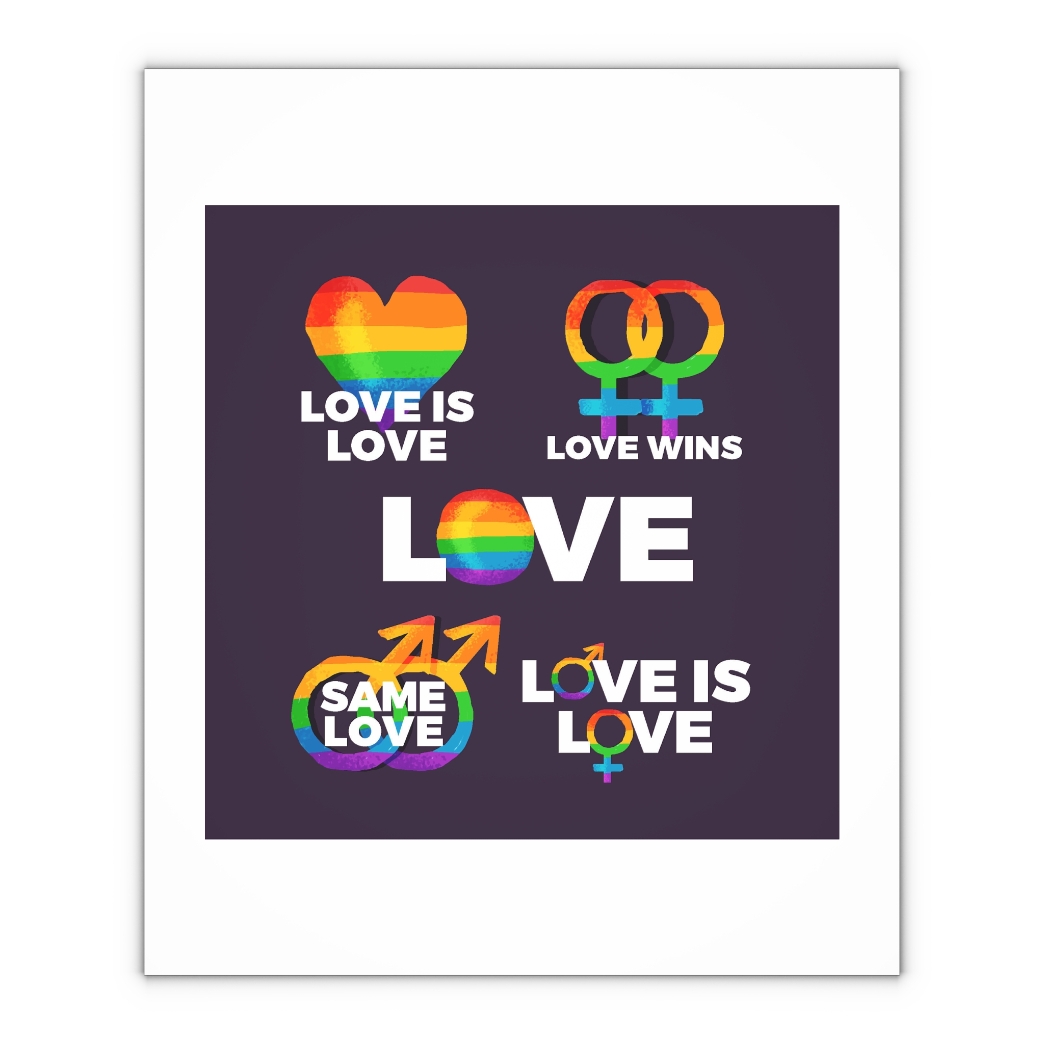 Colorful Pride Day Labels Gift Wrapping Paper Sheets 1pc - Image 4