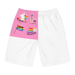 Pride Day Label Collection Theme Mens Board Shorts Aop