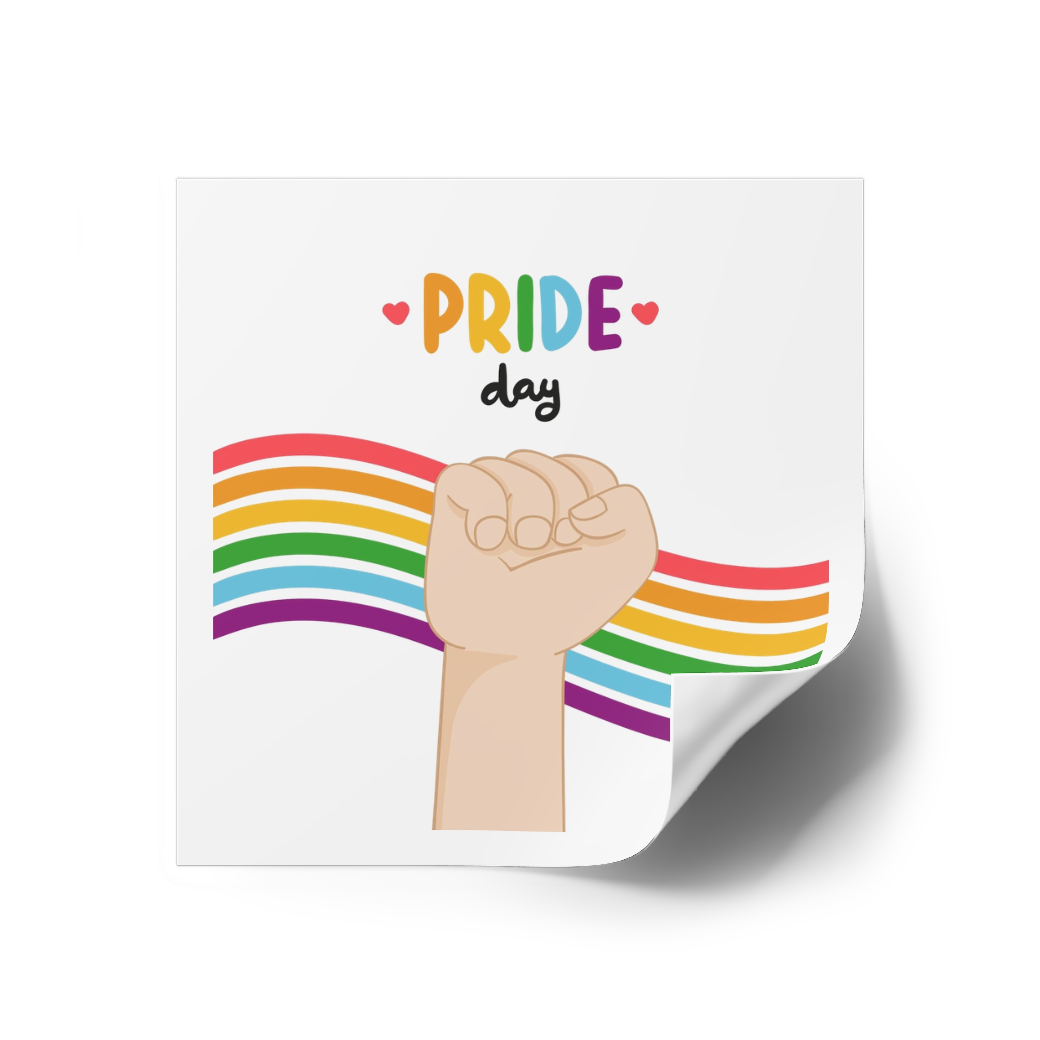 Pride Day Concept (2) Laminate Stickers Square - Image 18