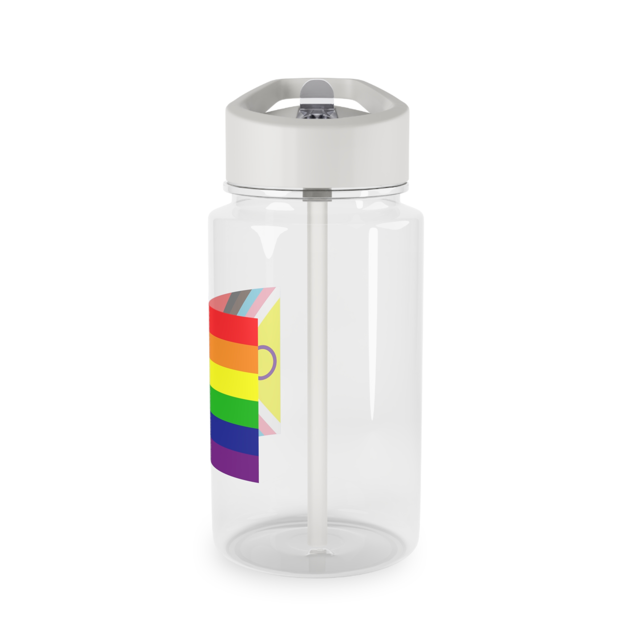 Lgbtq Pride Flag New Lgbtq Pride Flag Vector Updated Intersex Inclusive Progress Pride Flag Tritan Water Bottle - Image 3