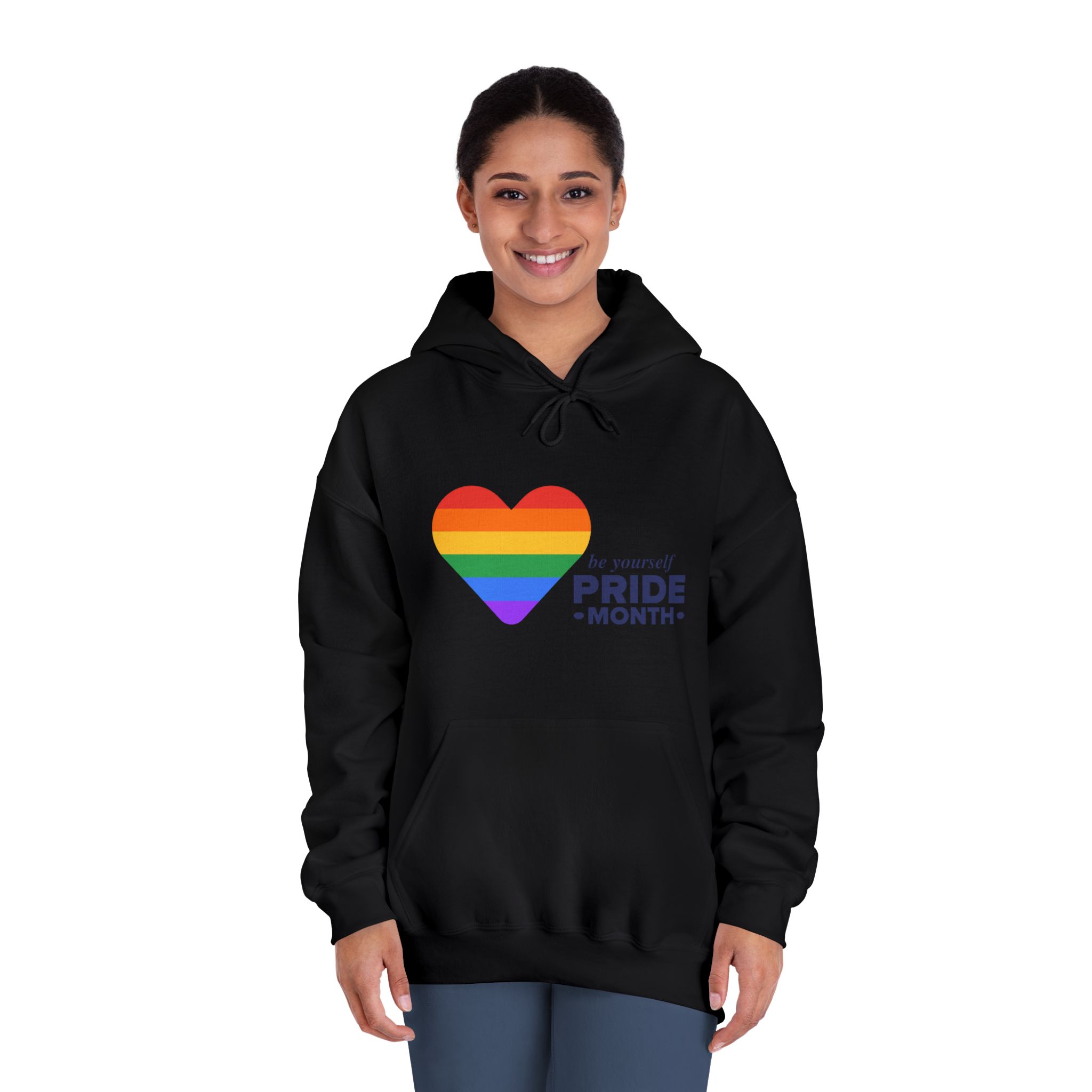 Lgbt Pride Month June Lgbt Flag Rainbow Flag Love Concept Vector Illustration Poster Unisex Dryblend Hooded Sweatshirt - Image 12