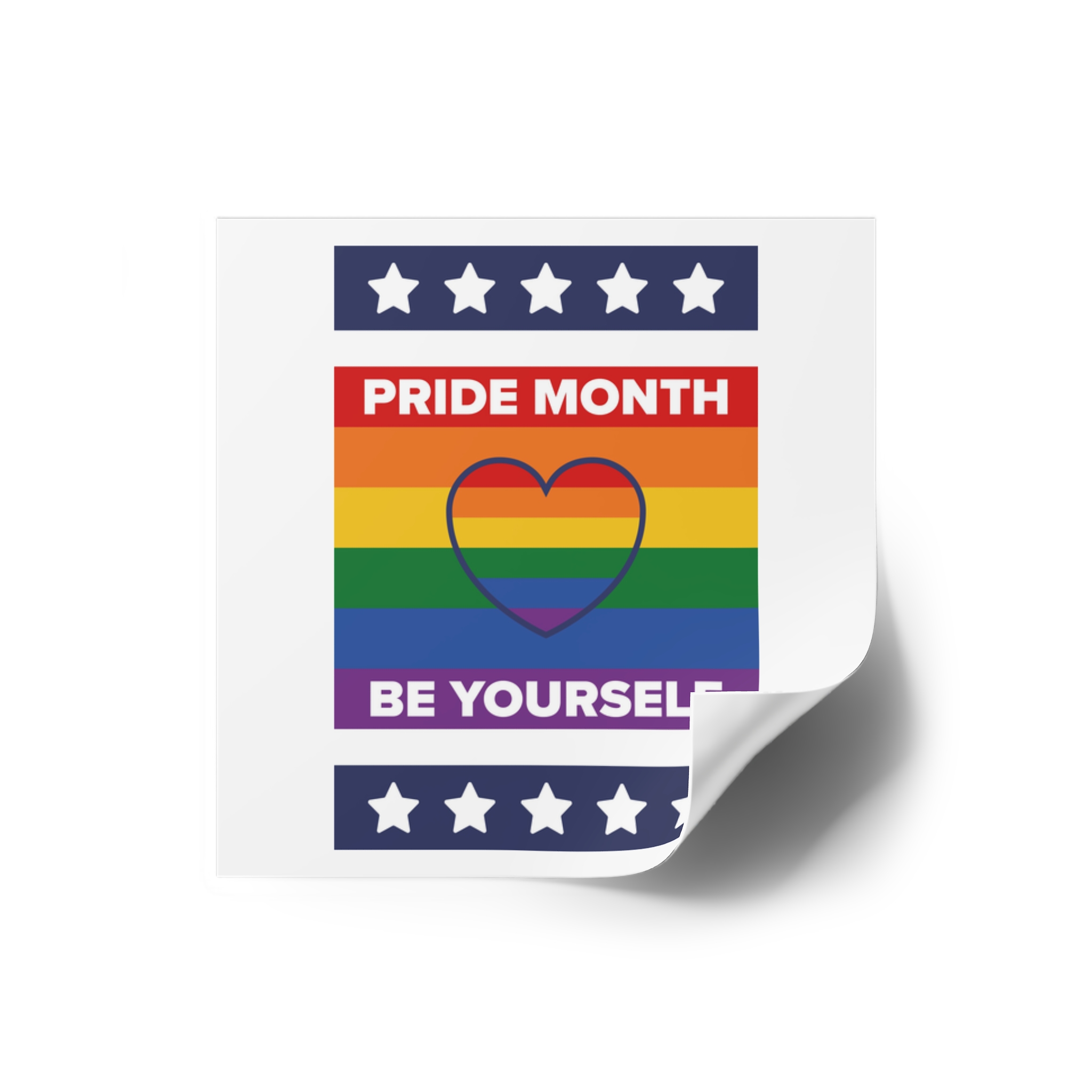 Lgbt Pride Month June Lesbian Gay Bisexual Transgender Lgbtq Flag Rainbow Vector(1) Laminate Stickers Square - Image 2