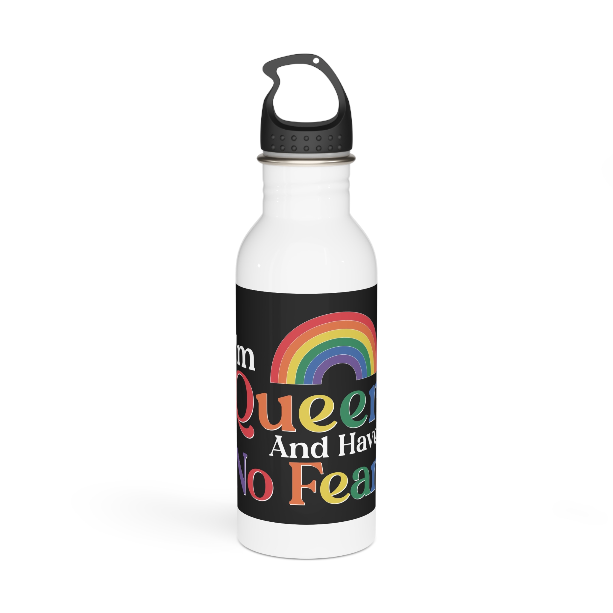 Pride Lgbtq Gay Typography Vector Tshirt Design(13) Stainless Steel Water Bottle