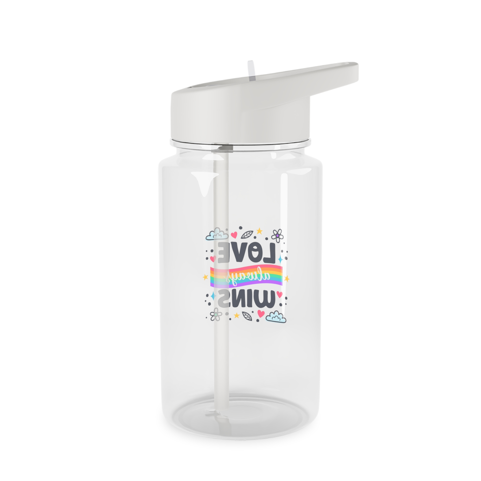 Pride Day Lettering Style Tritan Water Bottle - Image 2